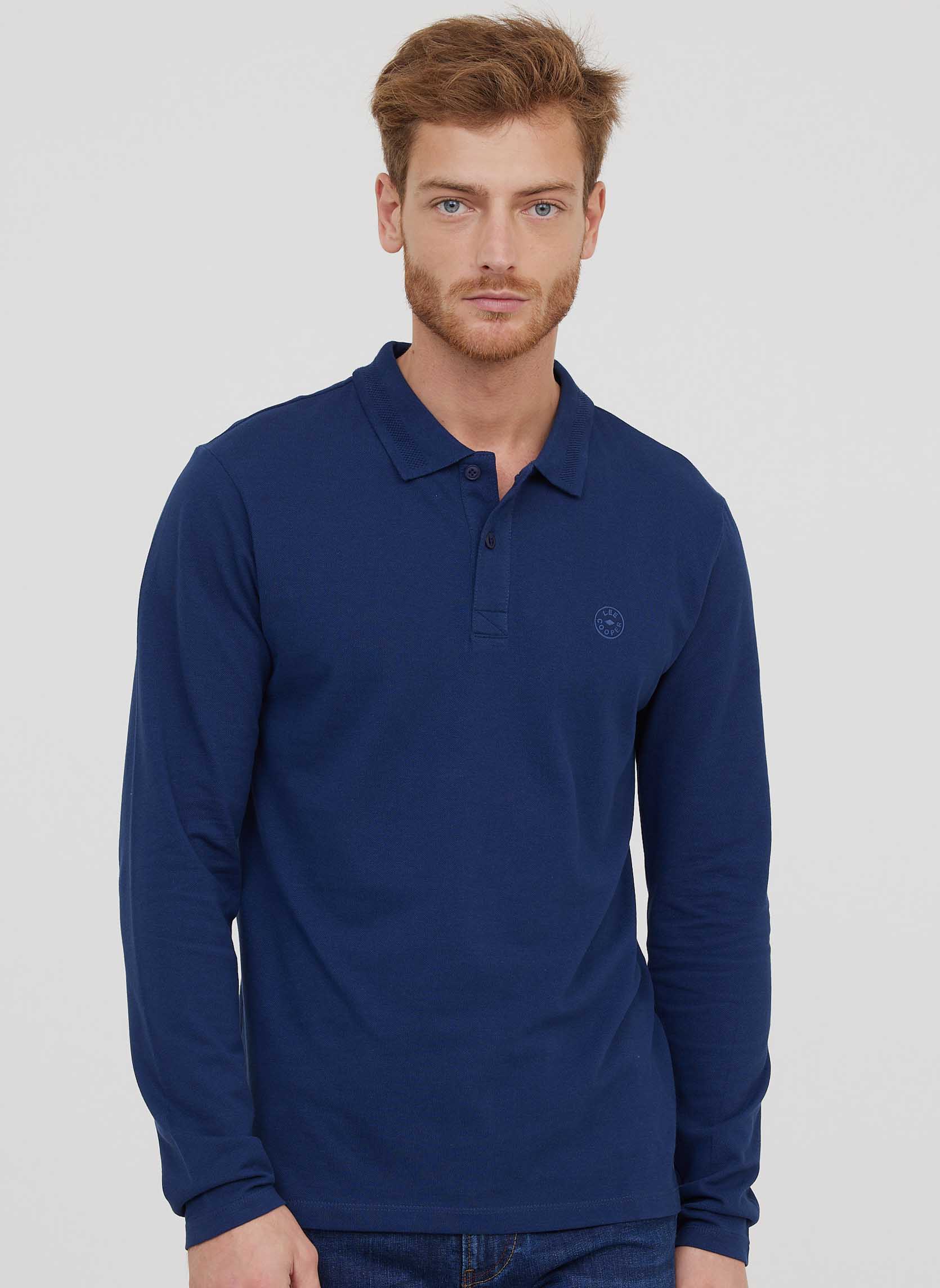 Polos 10279-Homme homme bleu Lee Cooper Polos 10279-Homme homme bleu Bleu