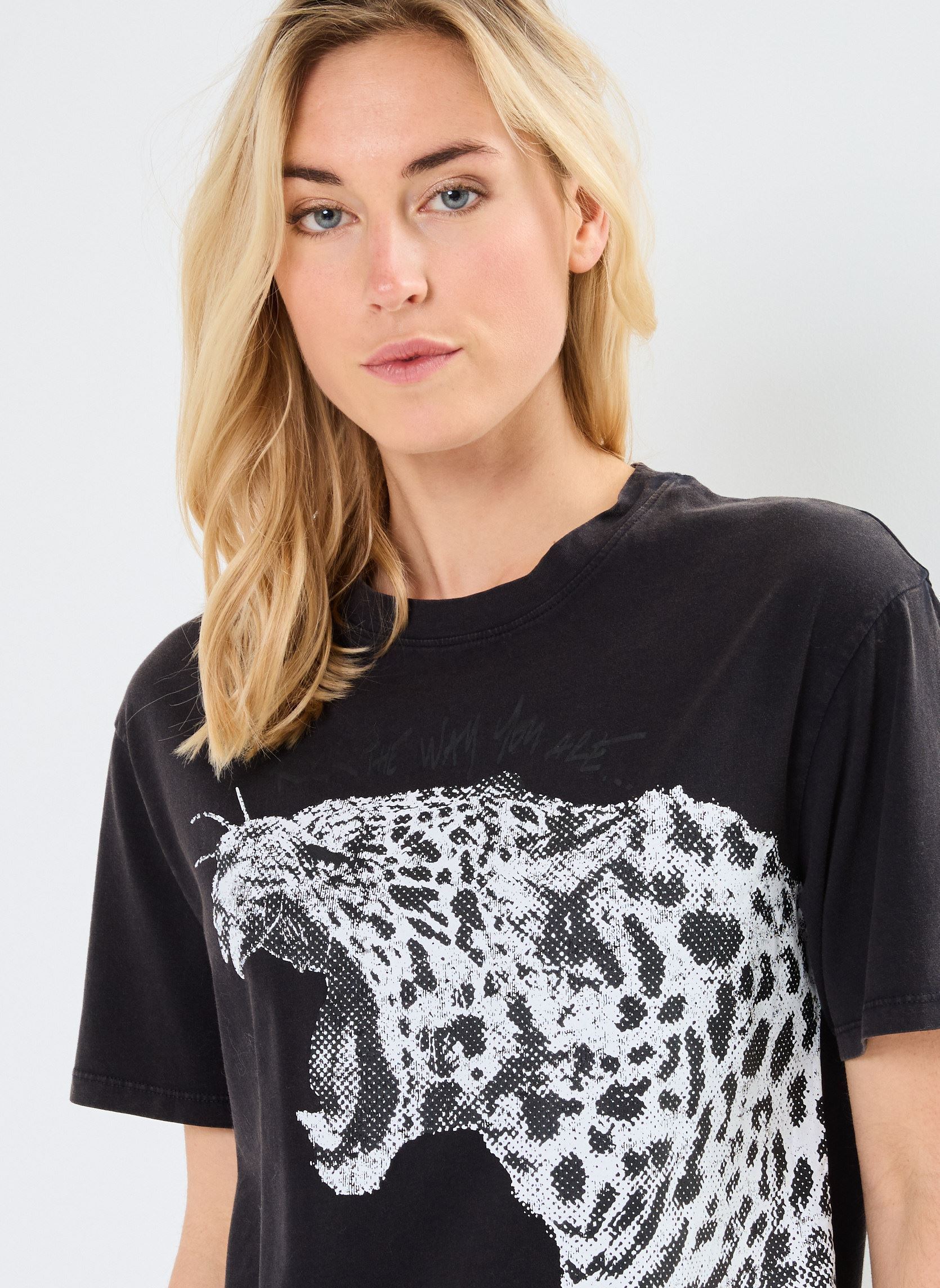 T-shirts met korte mouwen B110005 dames grijs IKKS Women T-shirts met korte mouwen B110005 dames grijs 27-GRIS BROUILLARD