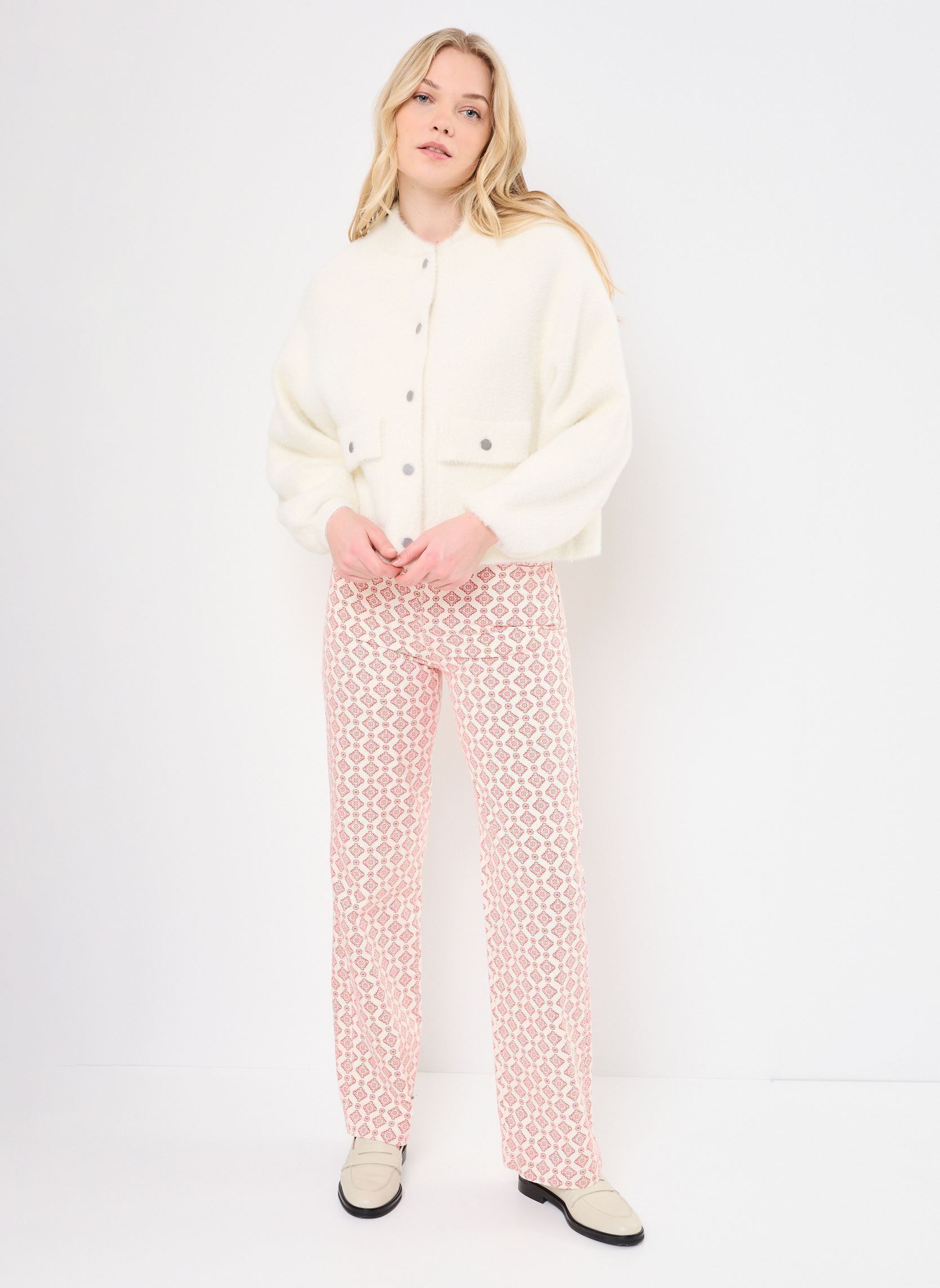 Vestes B117155 femme blanc IKKS Women Vestes B117155 femme blanc 11-BLANC CASSÉ