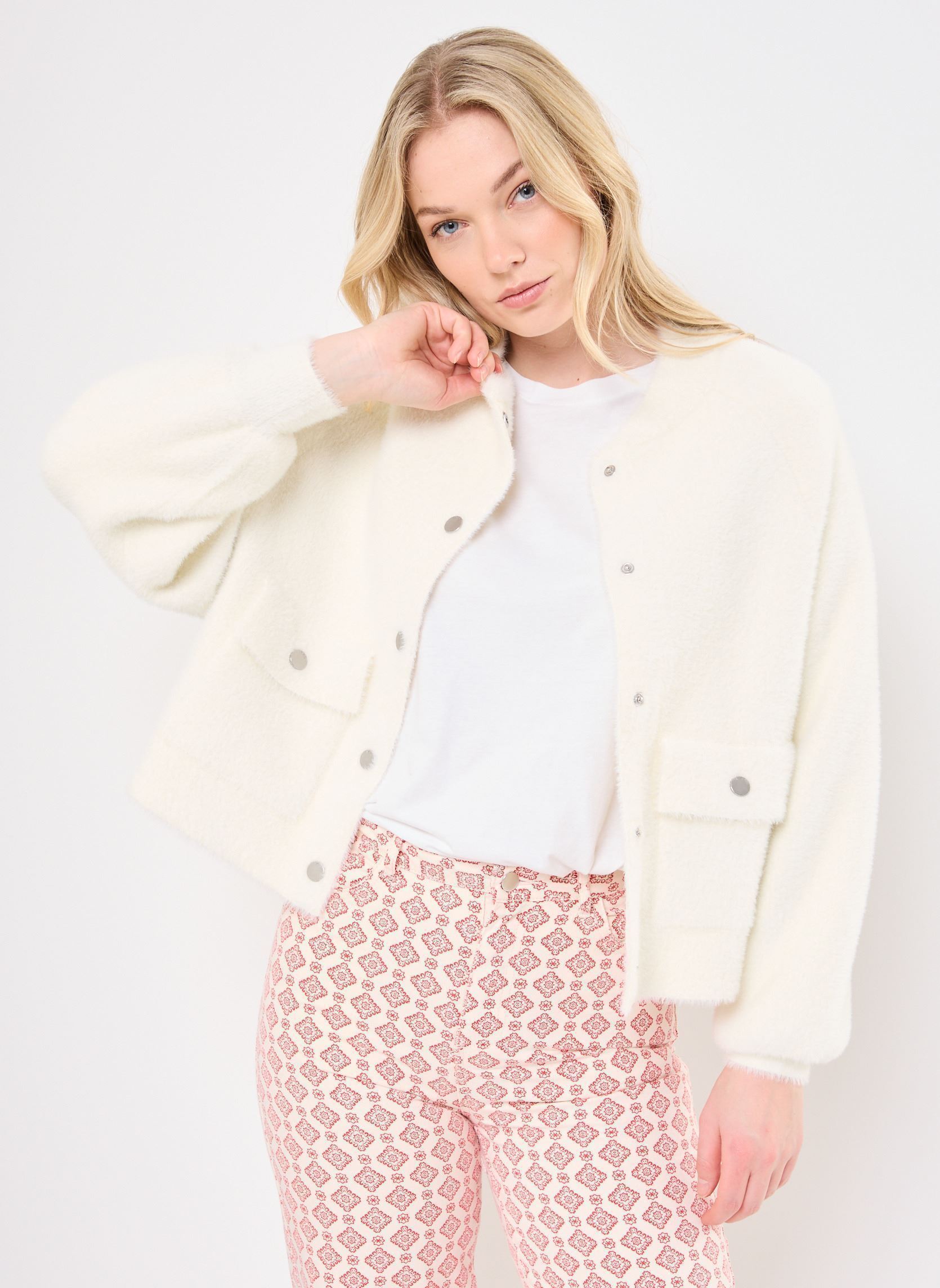 Vestes B117155 femme blanc IKKS Women Vestes B117155 femme blanc 11-BLANC CASSÉ