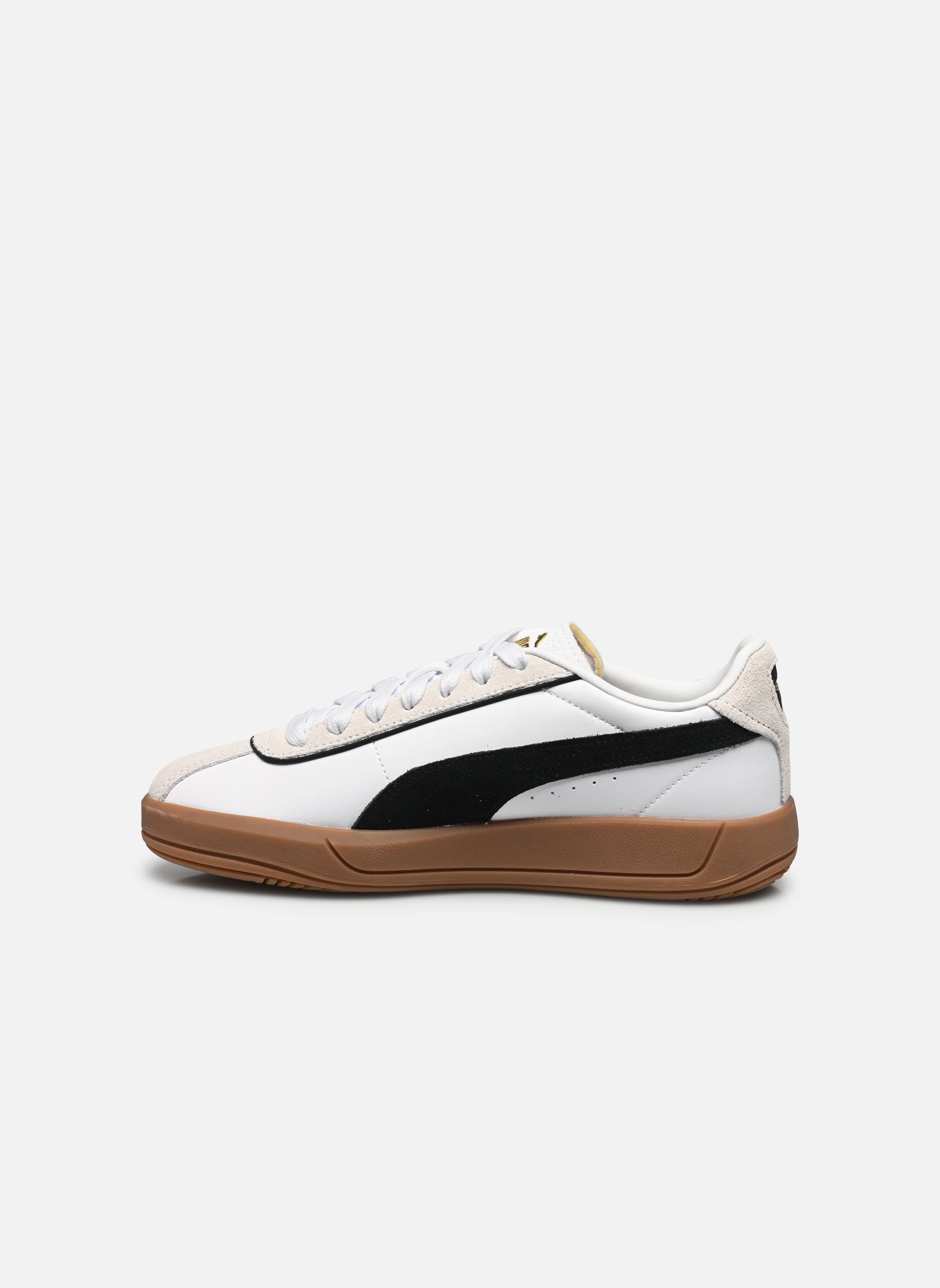 Niedrige Sneaker Puma Club Klassika damen weiß Puma Niedrige Sneaker Puma Club Klassika damen weiß Puma White-Puma Black-Warm Whi