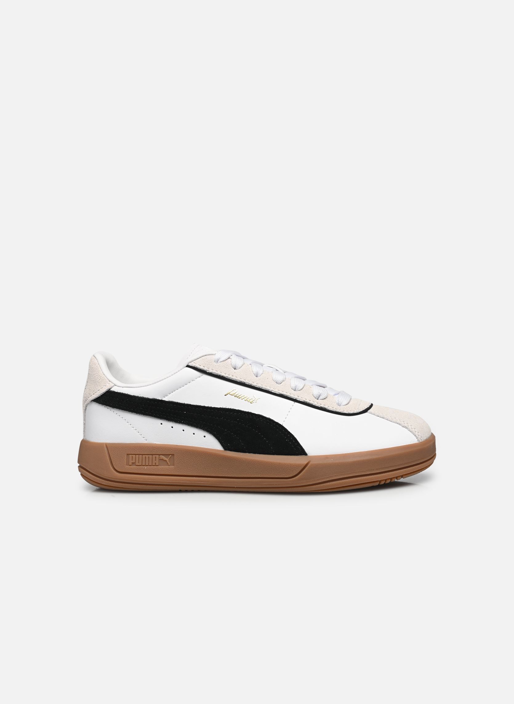 Niedrige Sneaker Puma Club Klassika damen weiß Puma Niedrige Sneaker Puma Club Klassika damen weiß Puma White-Puma Black-Warm Whi