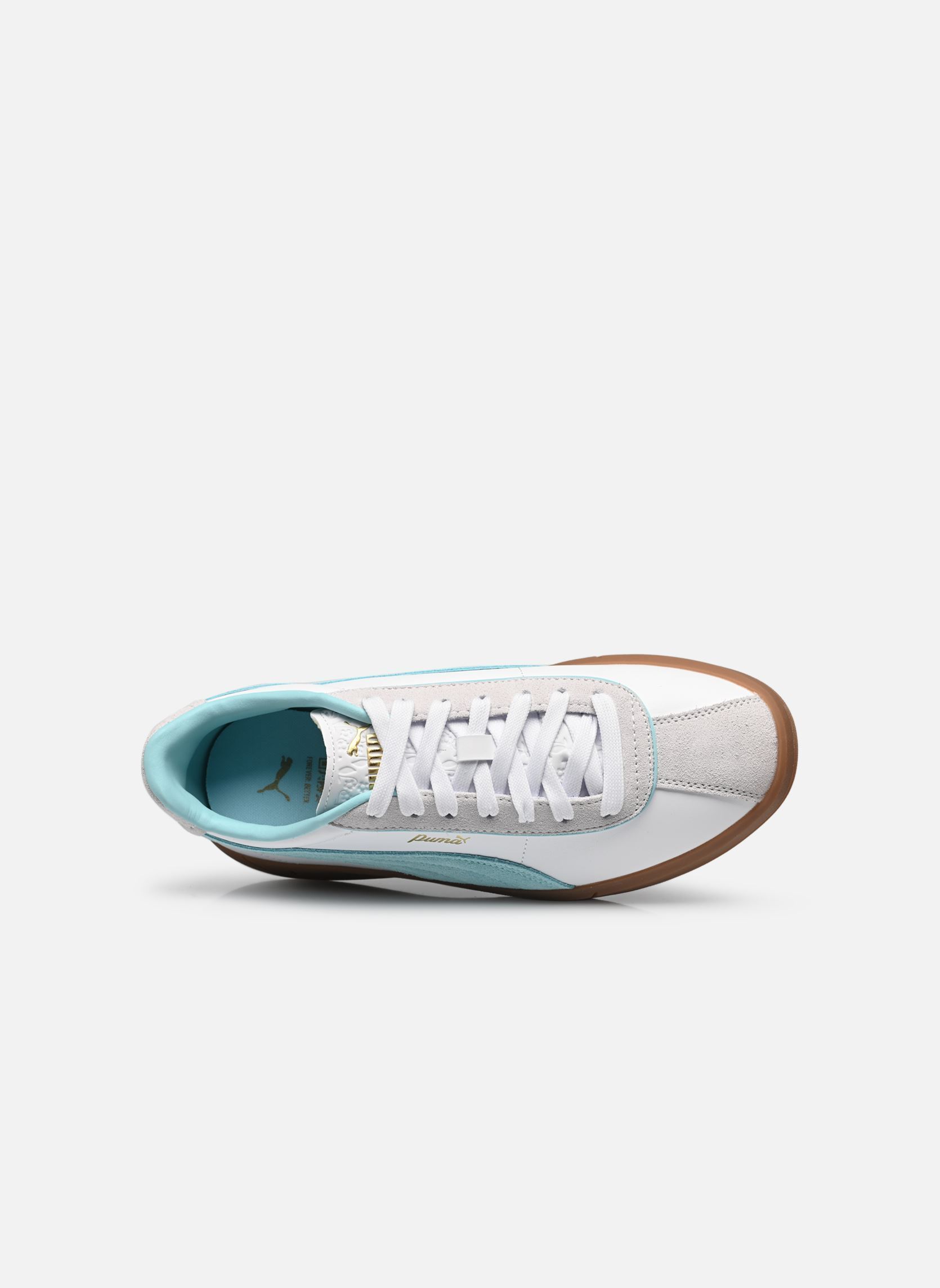 Niedrige Sneaker Puma Club Klassika damen weiß Puma Niedrige Sneaker Puma Club Klassika damen weiß PUMA WHITE-SAFE LAKE-FEATHER G