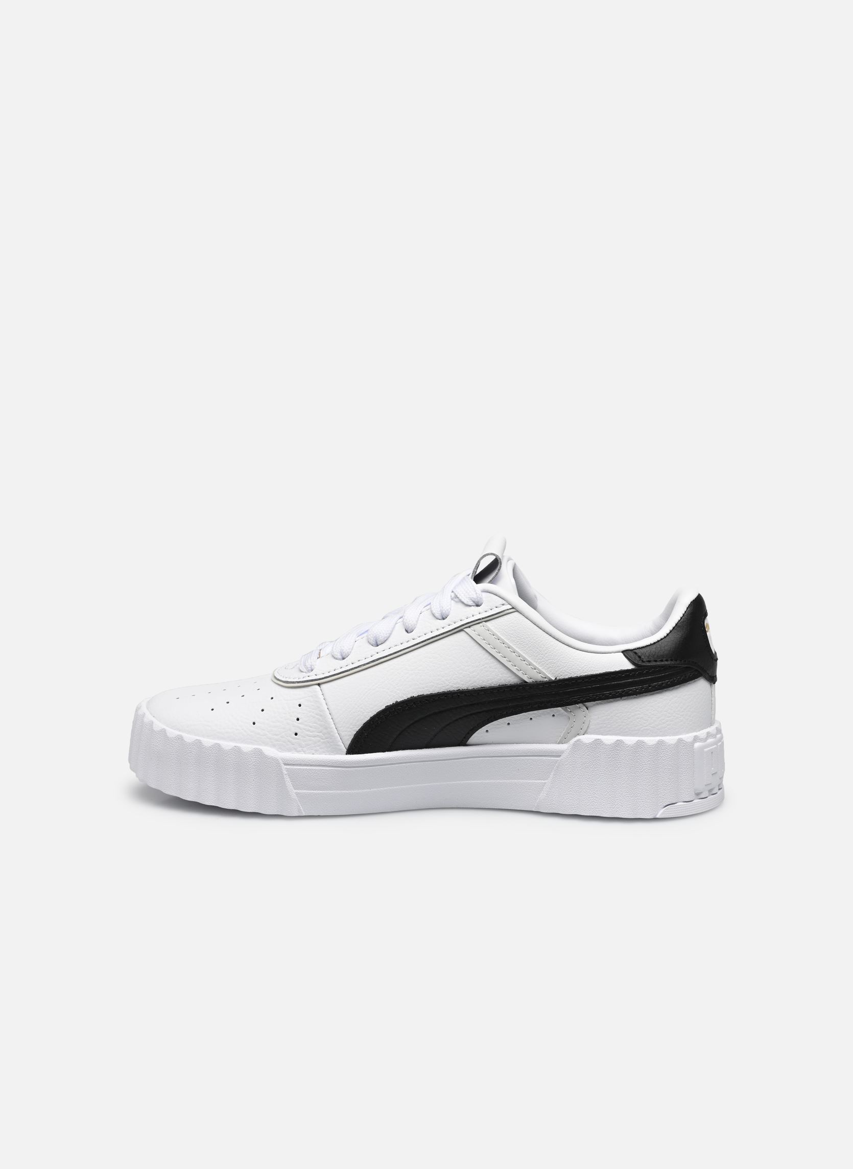 Niedrige Sneaker Carina 3.0 Luxe damen weiß Puma Niedrige Sneaker Carina 3.0 Luxe damen weiß PUMA WHITE-PUMA BLACK-PUMA GOL