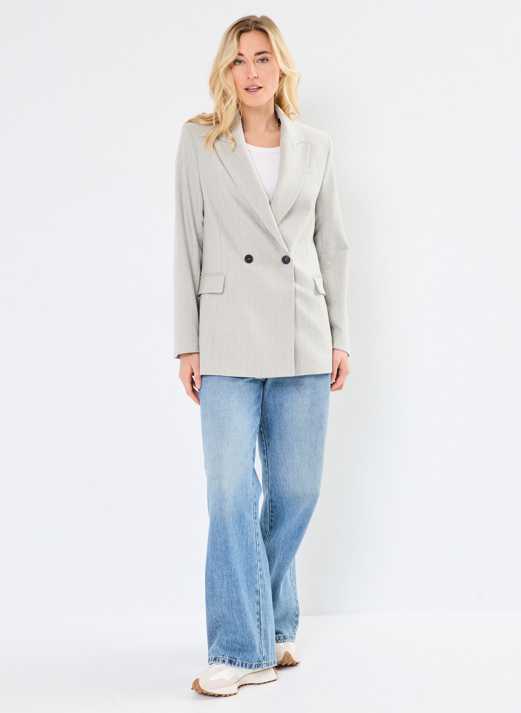Vestes de blazer B140075 femme gris IKKS Women Vestes de blazer B140075 femme gris 21-GRIS PERLE