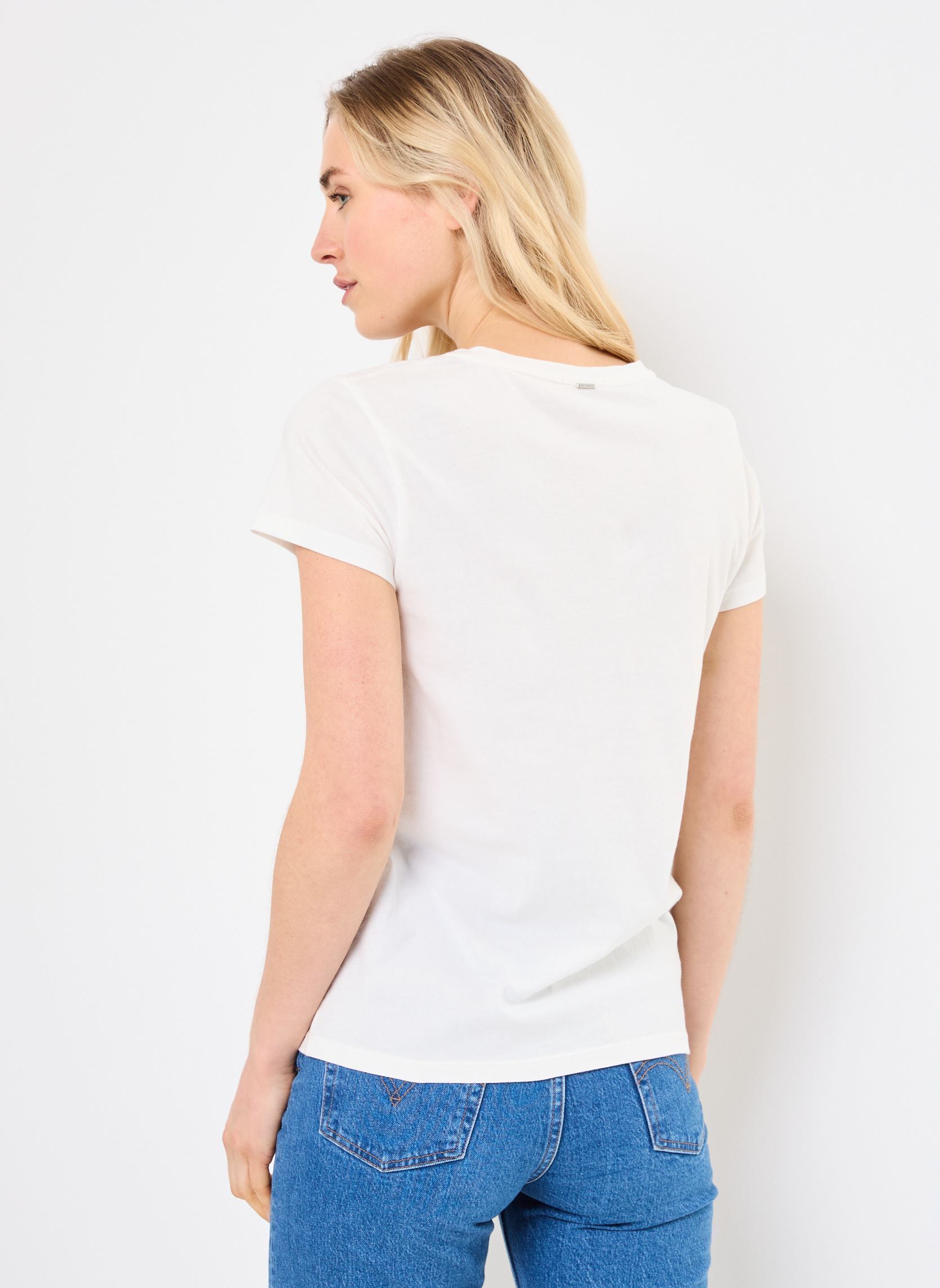 Tee-shirts manches courtes B110095 femme blanc IKKS Women Tee-shirts manches courtes B110095 femme blanc 11-BLANC CASSÉ