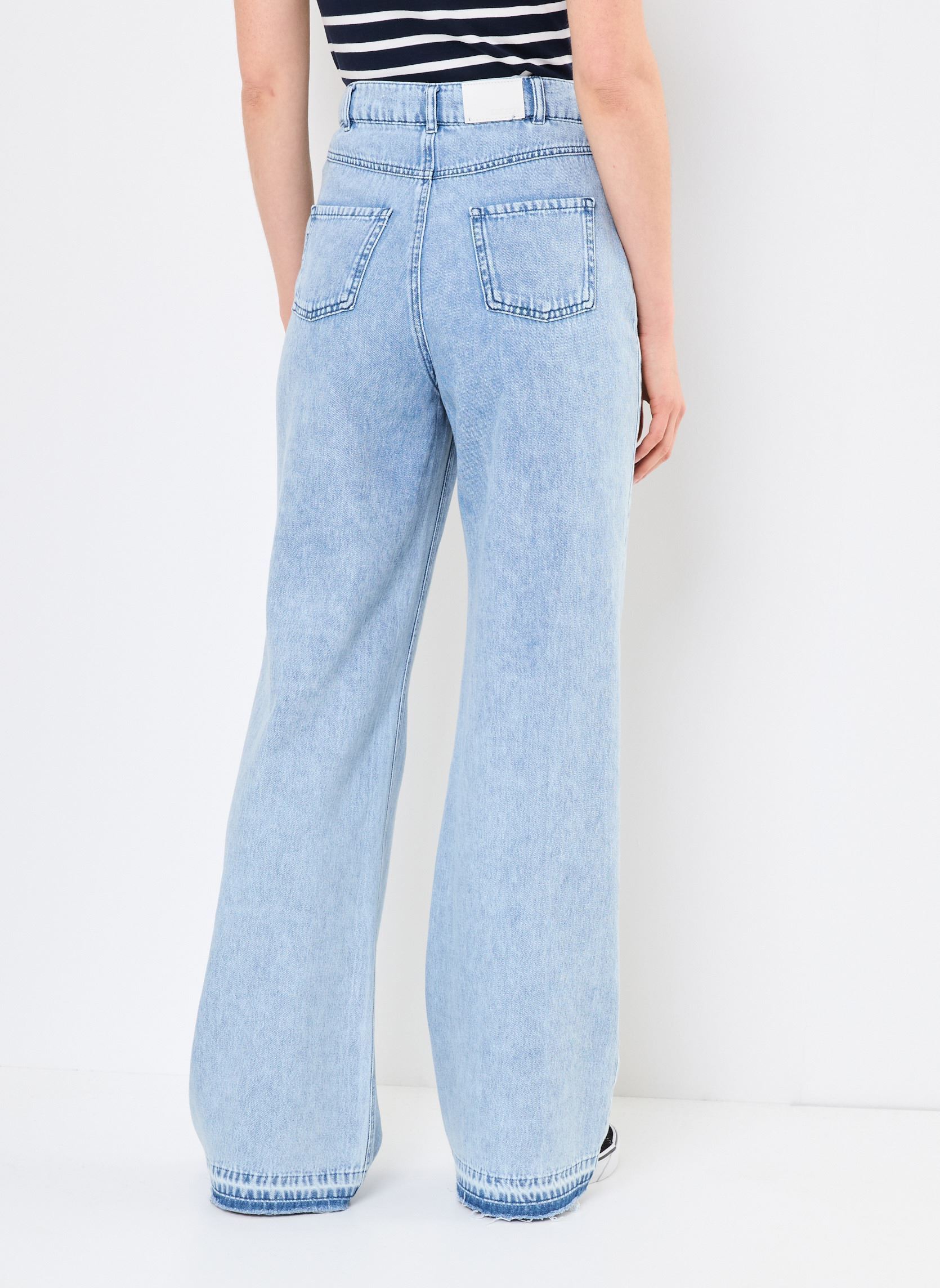 Wijde jeans / Flared Jeans B129155 dames blauw IKKS Women Wijde jeans / Flared Jeans B129155 dames blauw 42-LIGHT BLUE