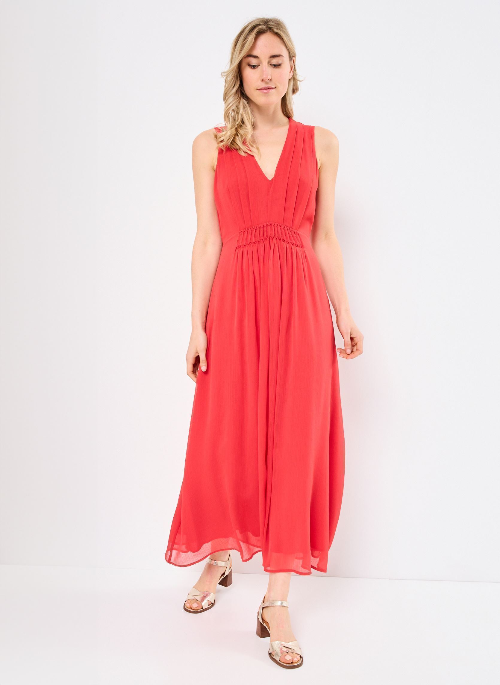 Vestiti lunghi B130535 donna rosso IKKS Women Vestiti lunghi B130535 donna rosso 35-CORAL BERRY