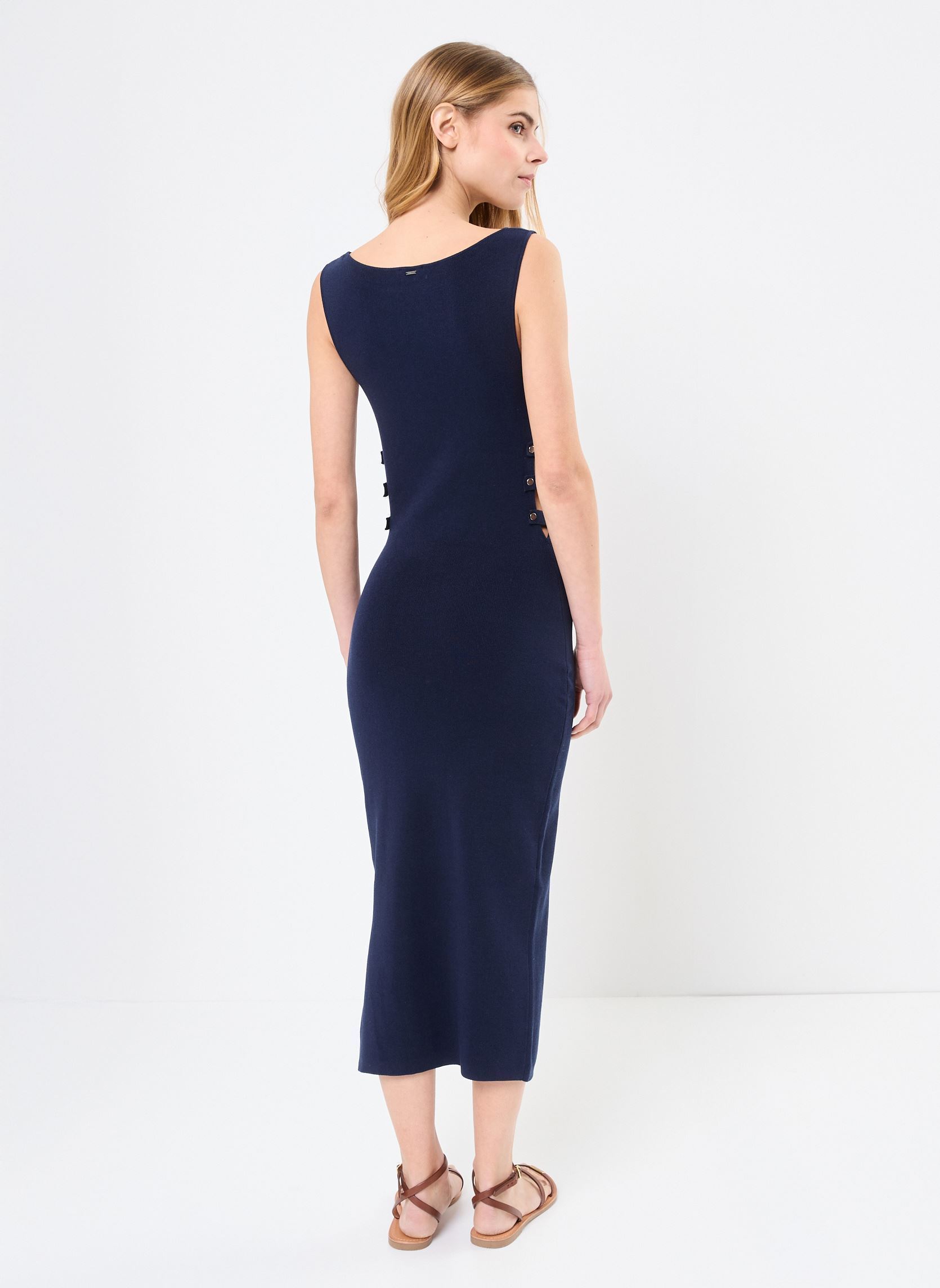 Robes longues B131045 femme bleu IKKS Women Robes longues B131045 femme bleu 49-MARINE