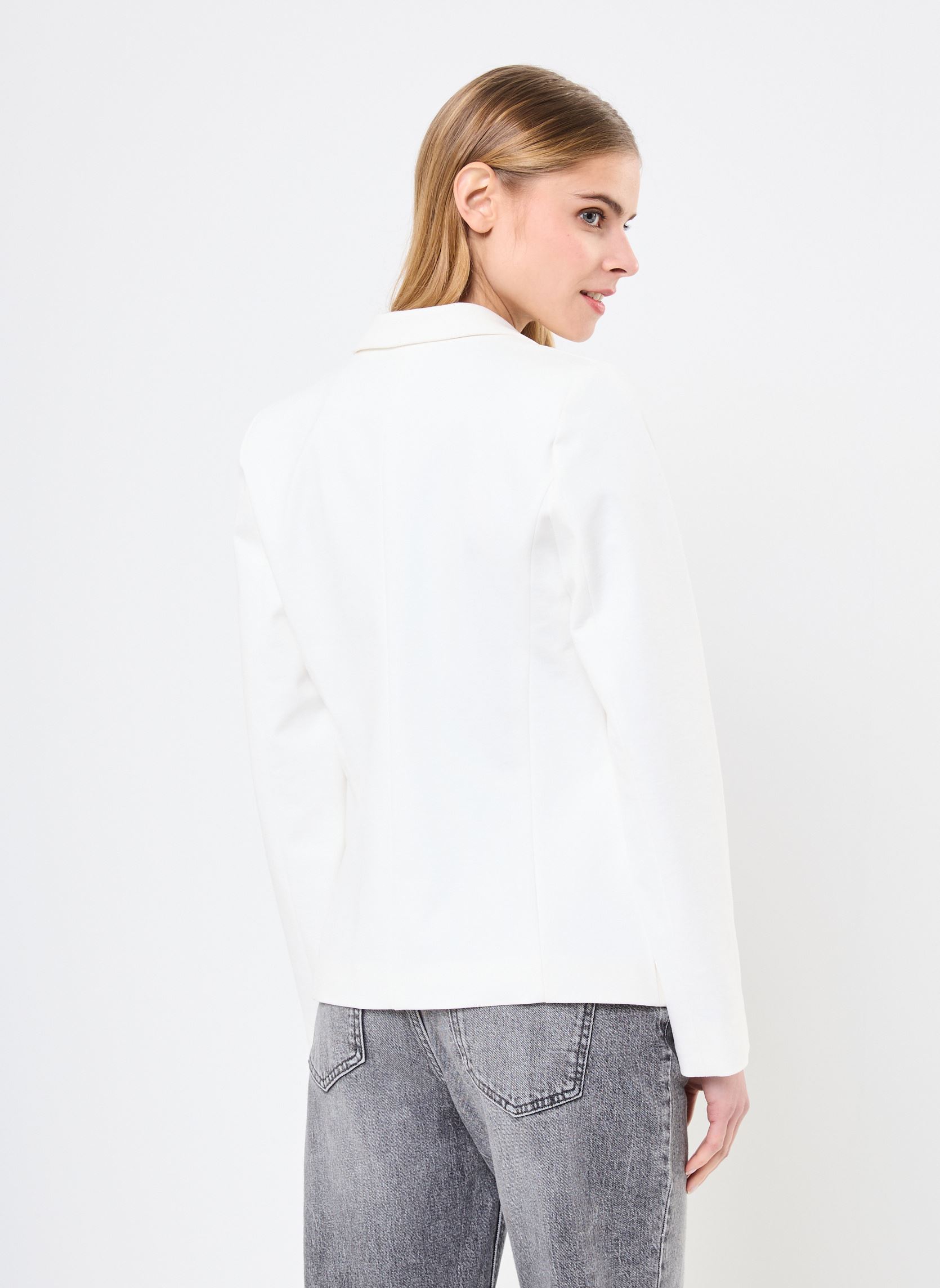 Vestes de blazer B140055 femme beige IKKS Women Vestes de blazer B140055 femme beige 11-BLANC CASSÉ
