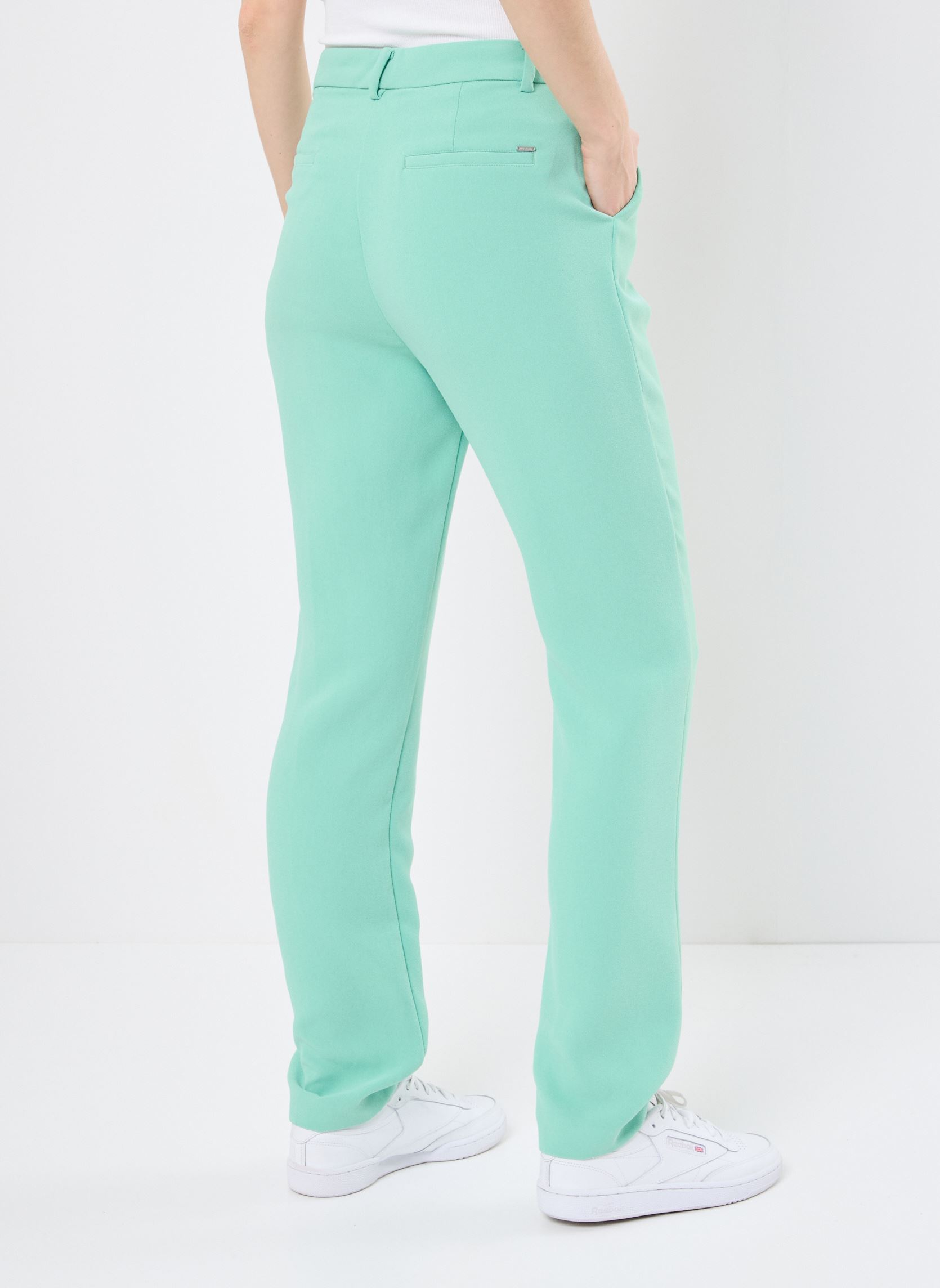 Pantalons droit B122115 femme vert IKKS Women Pantalons droit B122115 femme vert 50-LAGUNE