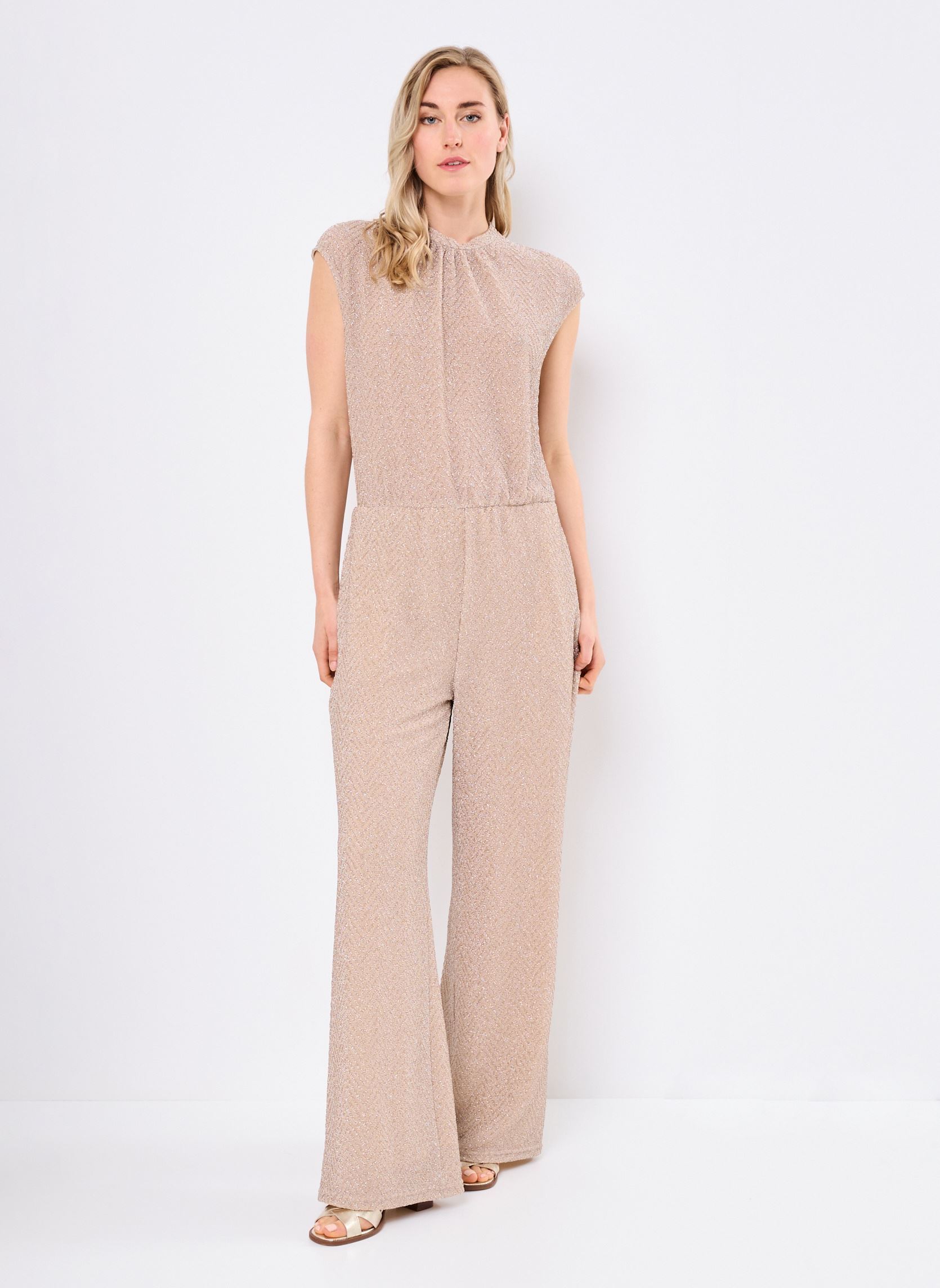 Combinaisons pantalon B132075 femme beige IKKS Women Combinaisons pantalon B132075 femme beige 06-CHAMPAGNE