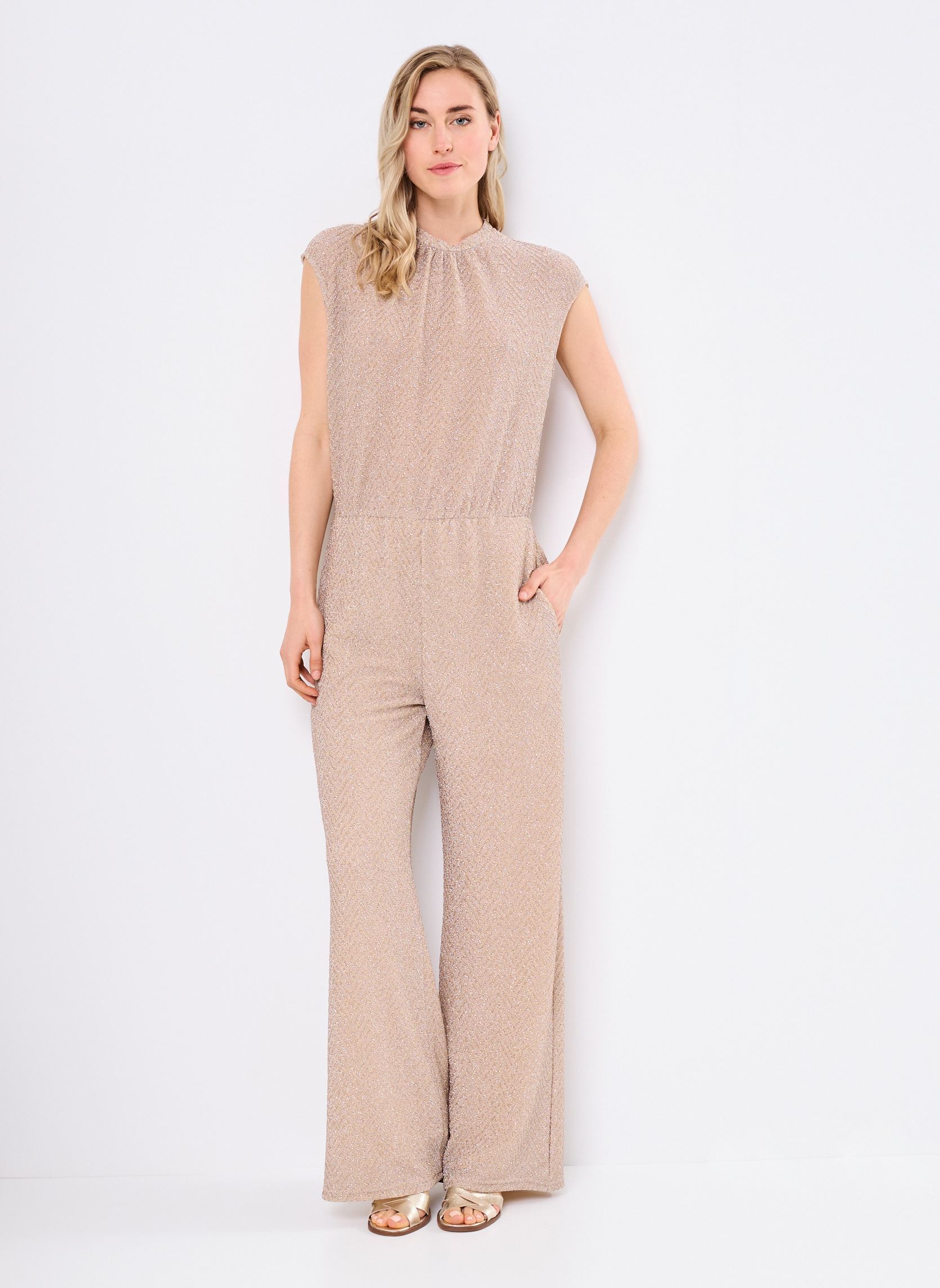 Combinaisons pantalon B132075 femme beige IKKS Women Combinaisons pantalon B132075 femme beige 06-CHAMPAGNE