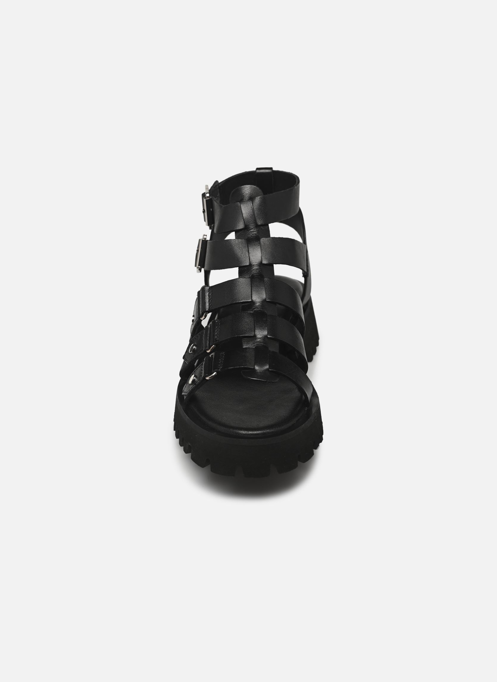 Flache Sandalen B180225 damen schwarz IKKS Women Flache Sandalen B180225 damen schwarz 02-NOIR
