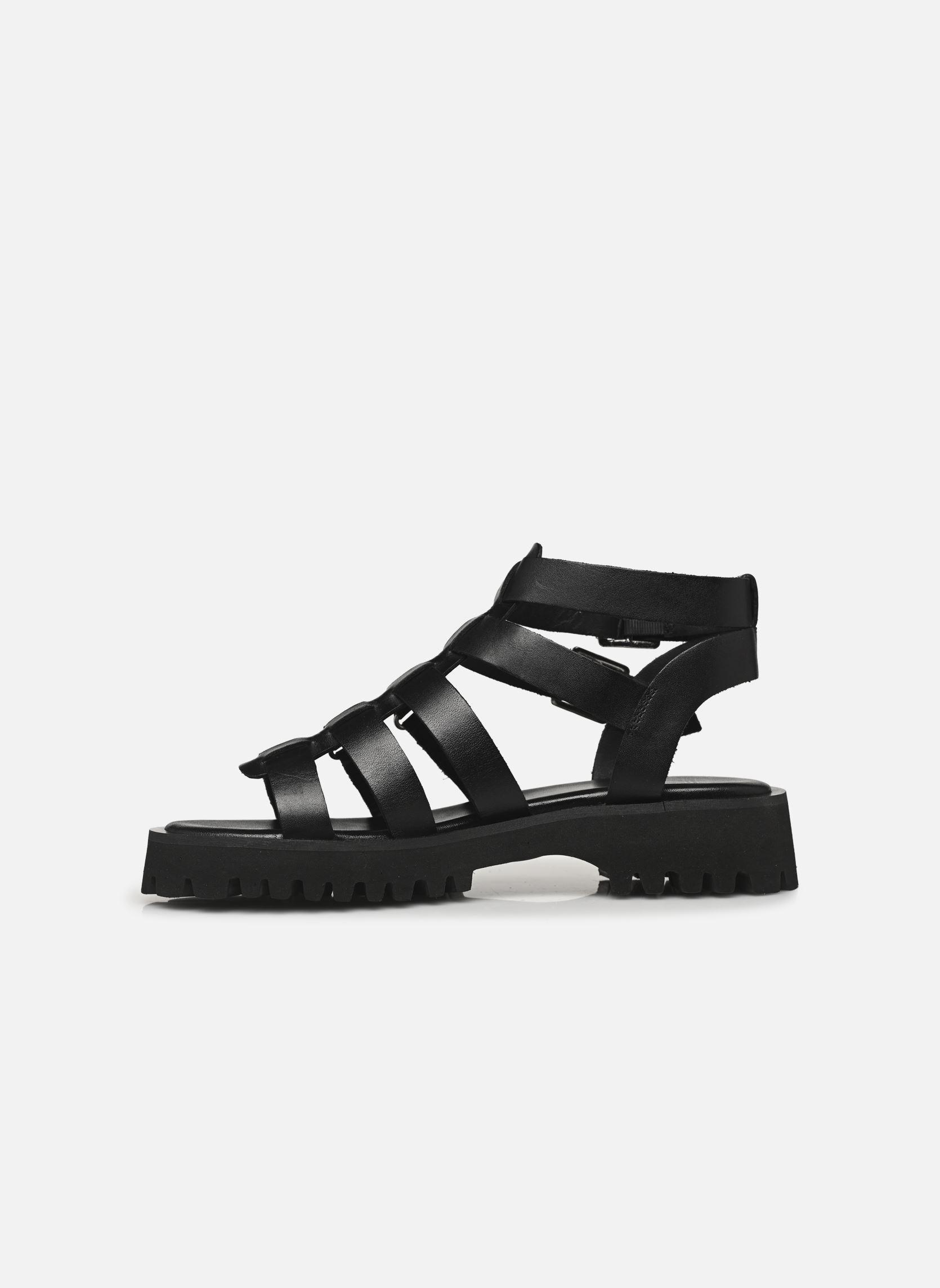 Flache Sandalen B180225 damen schwarz IKKS Women Flache Sandalen B180225 damen schwarz 02-NOIR