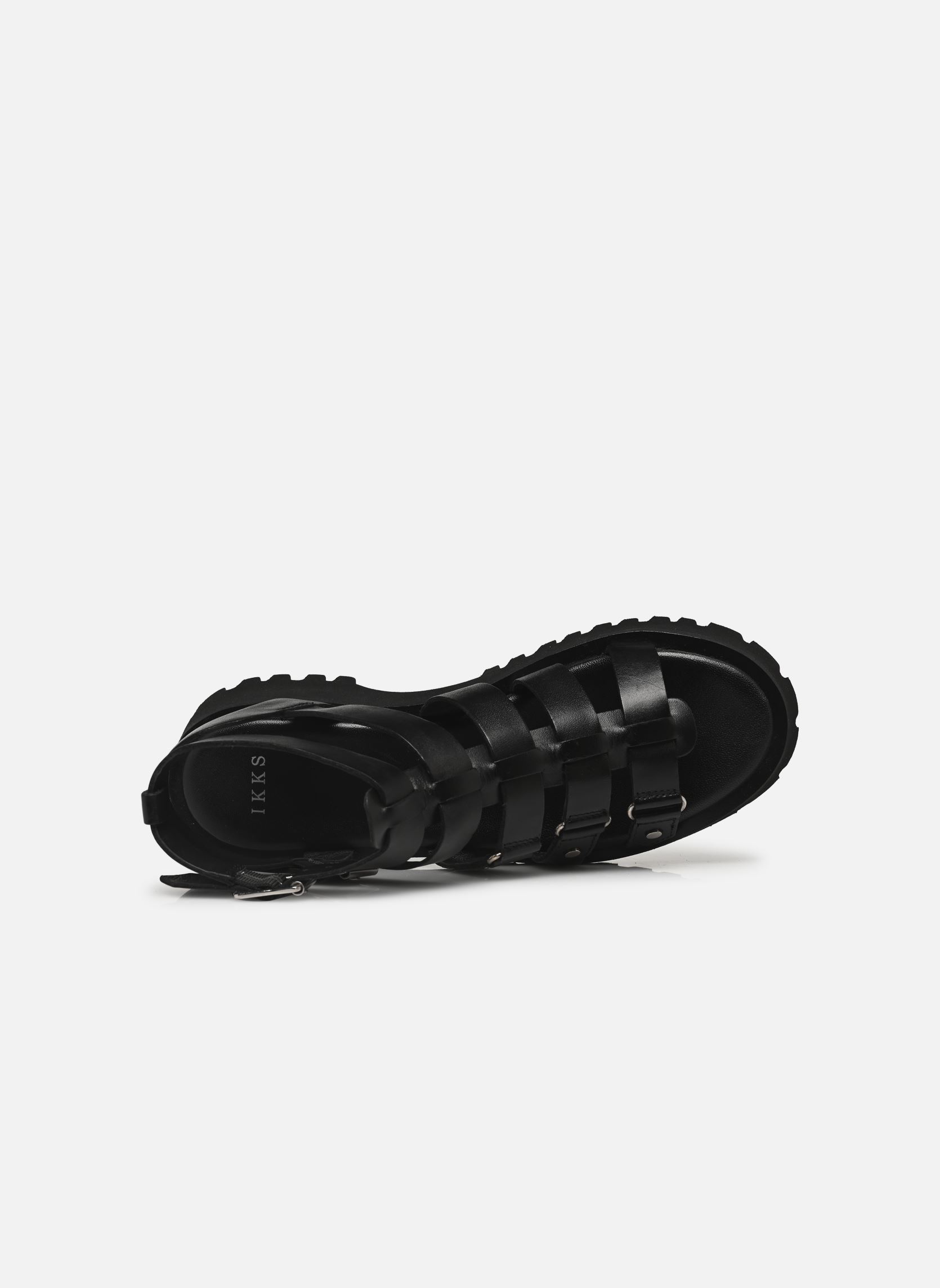 Flache Sandalen B180225 damen schwarz IKKS Women Flache Sandalen B180225 damen schwarz 02-NOIR