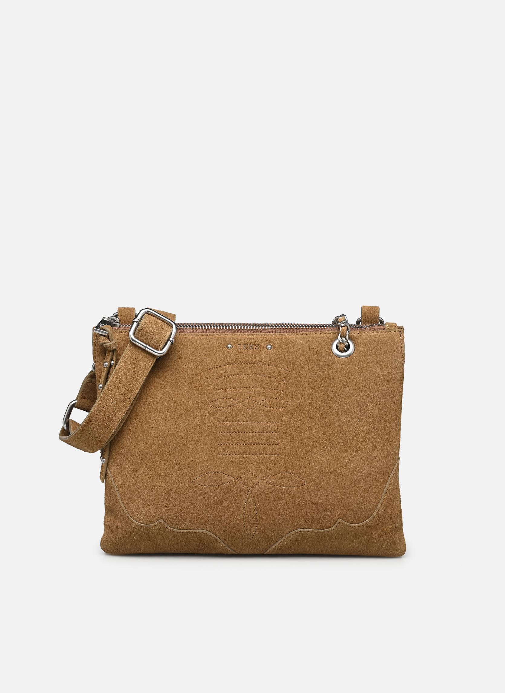 Sac Bandouliere Ikks 1440 REPORTER WESTERN SUEDE Unique - vue 2