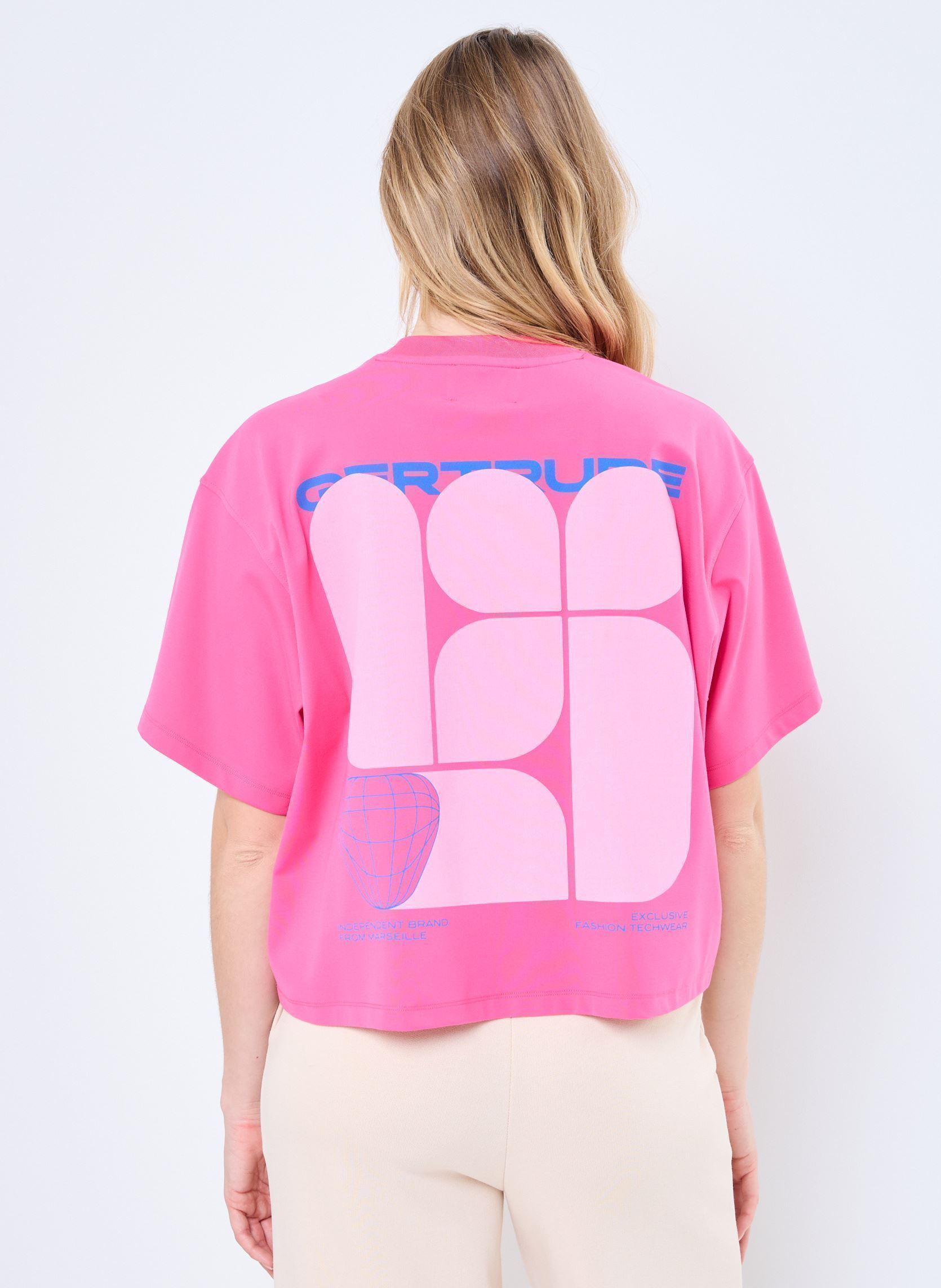 Kurzarm-T-Shirts E25 SUZON TEE-SHIRT damen rosa Gertrude Kurzarm-T-Shirts E25 SUZON TEE-SHIRT damen rosa PINKTO