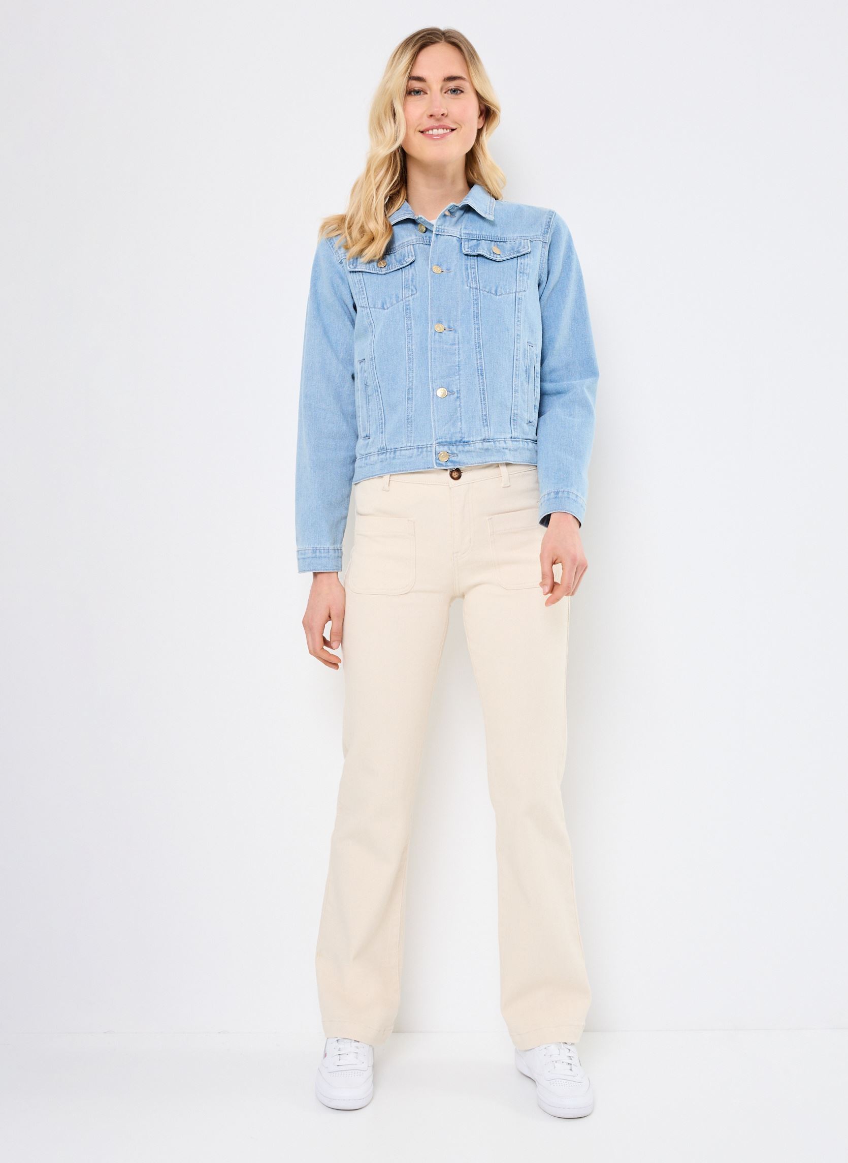 Spijkerjassen E1708DP dames blauw Molly Bracken Spijkerjassen E1708DP dames blauw LIGHT BLUE DENIM