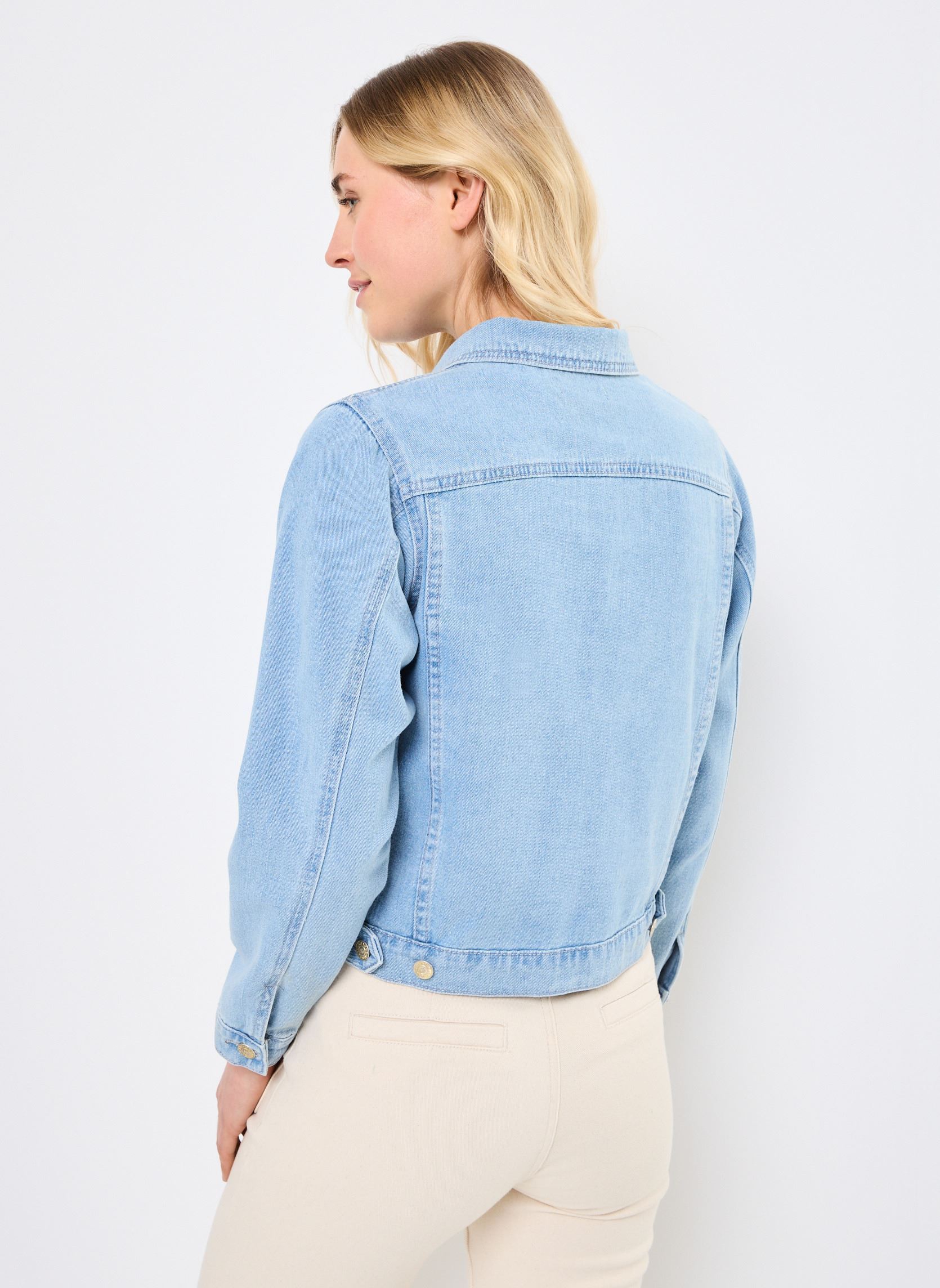 Spijkerjassen E1708DP dames blauw Molly Bracken Spijkerjassen E1708DP dames blauw LIGHT BLUE DENIM