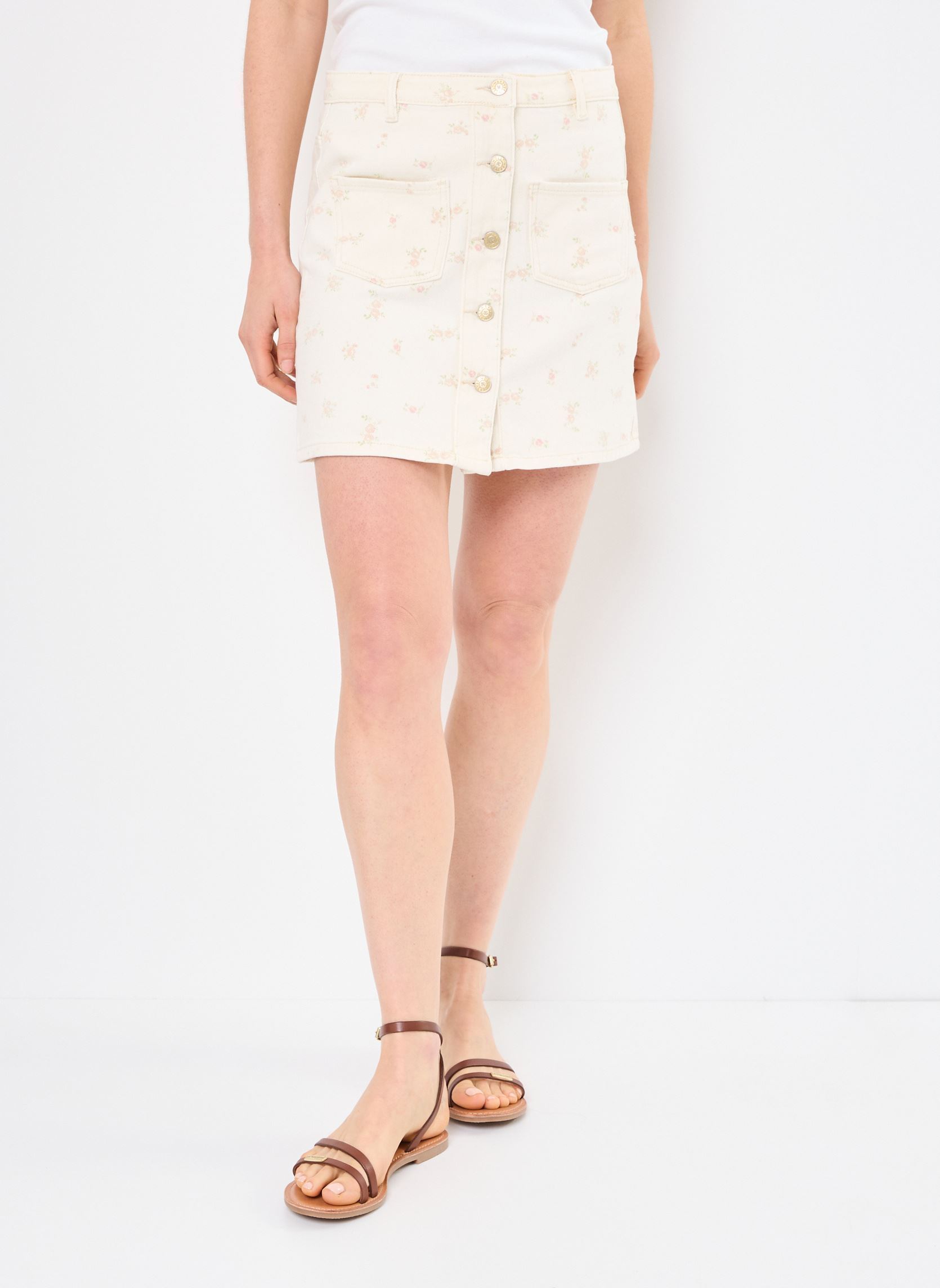 Kurze Röcke E1714DE damen weiß Molly Bracken Kurze Röcke E1714DE damen weiß CREAM
