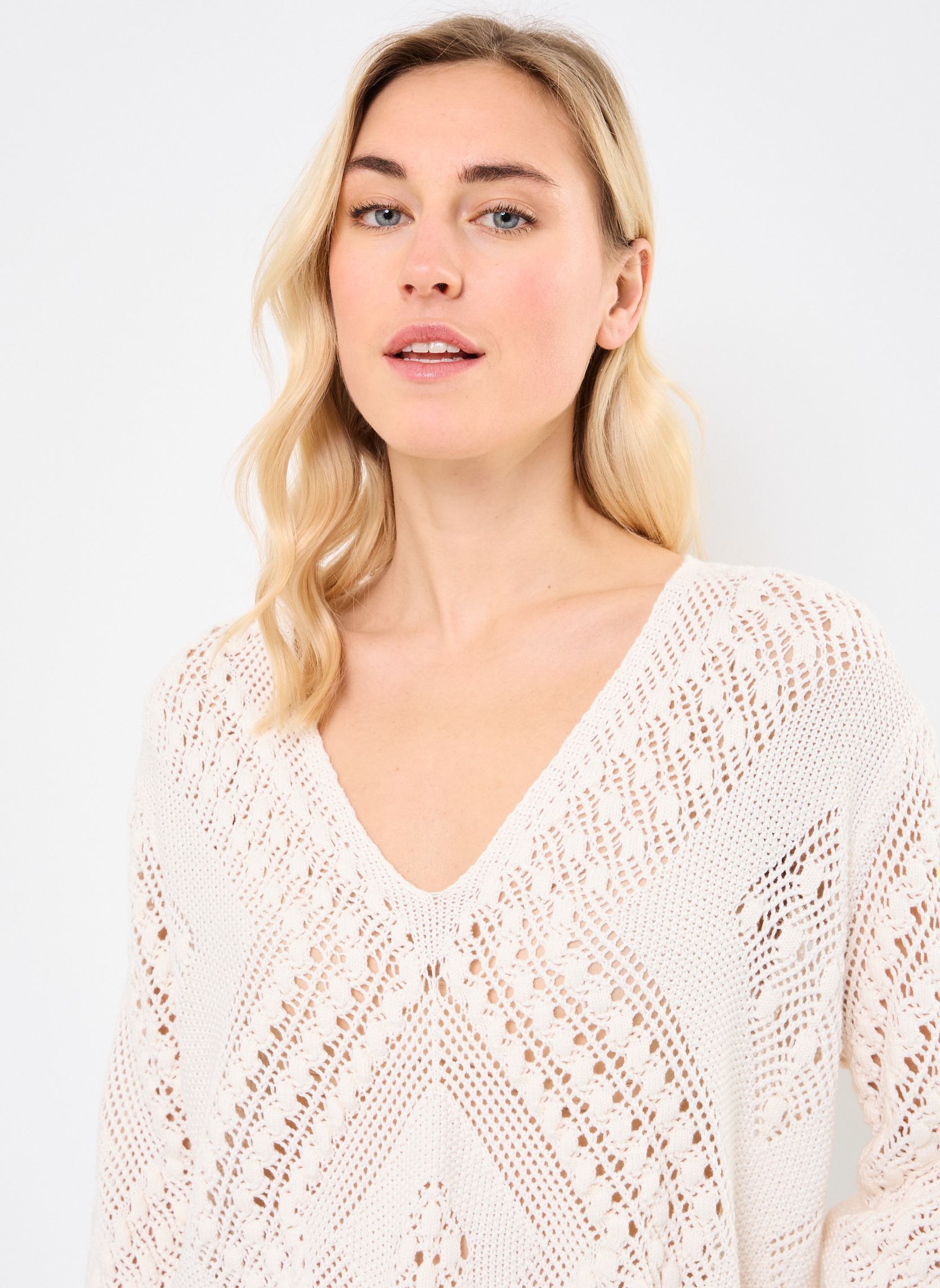 Pullover E1729DP damen weiß Molly Bracken Pullover E1729DP damen weiß OFFWHITE