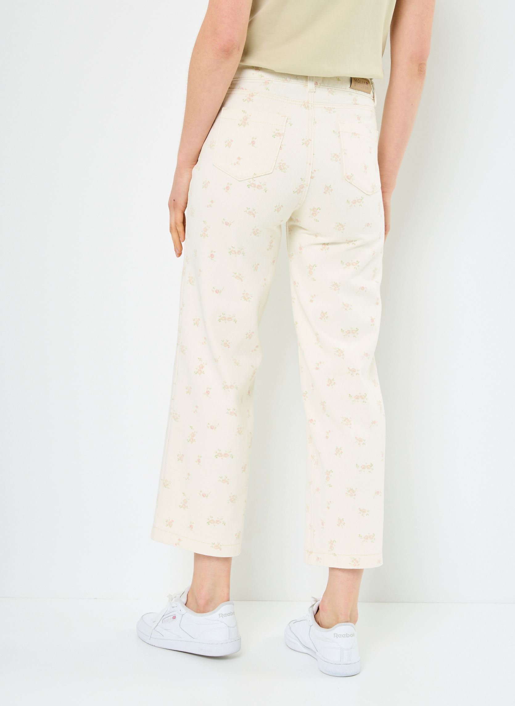 Rechte broeken EF1583DE dames wit Molly Bracken Rechte broeken EF1583DE dames wit CREAM