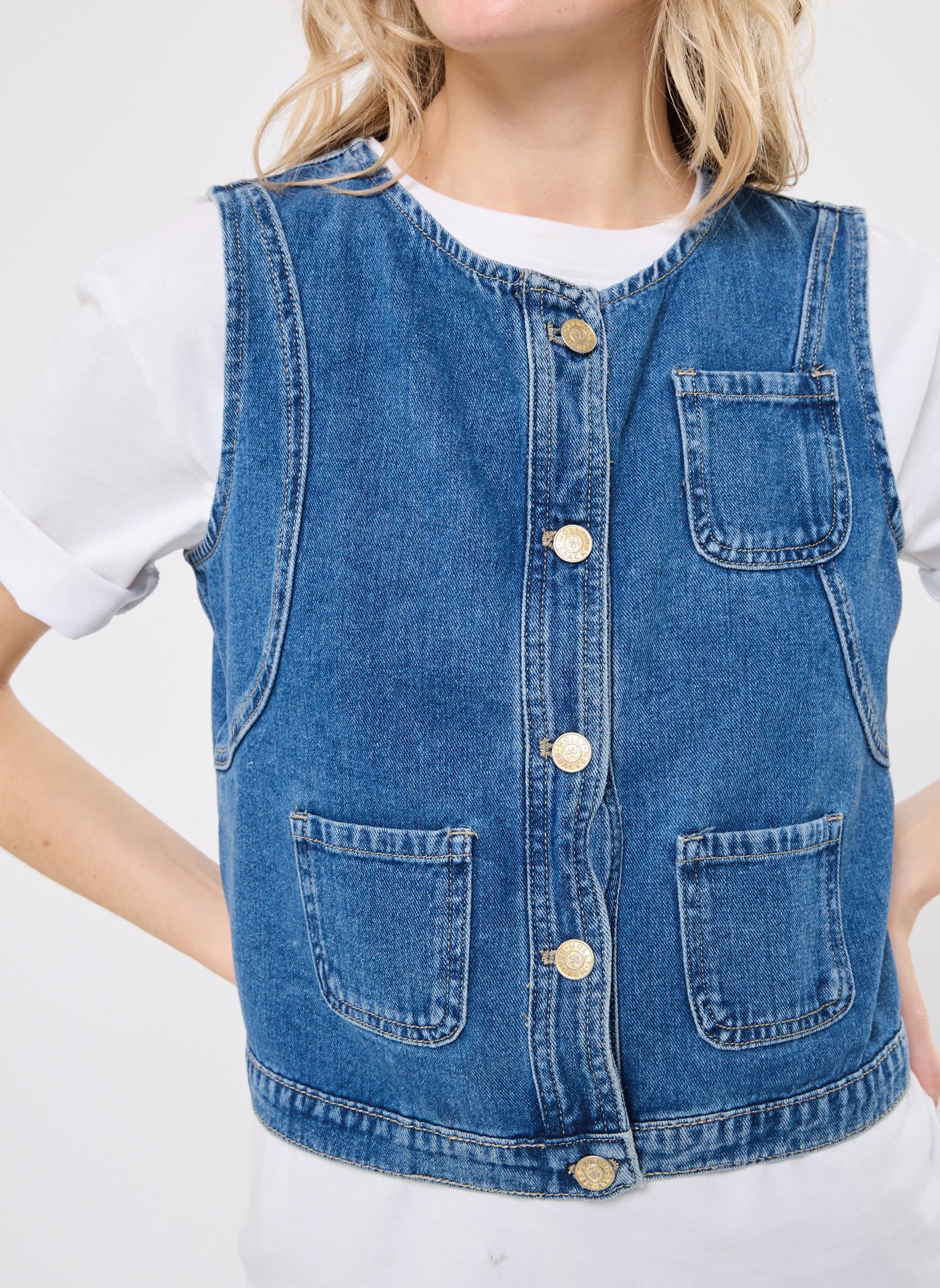Bodywarmer EF1584DE dames blauw Molly Bracken Bodywarmer EF1584DE dames blauw DENIM BLUE