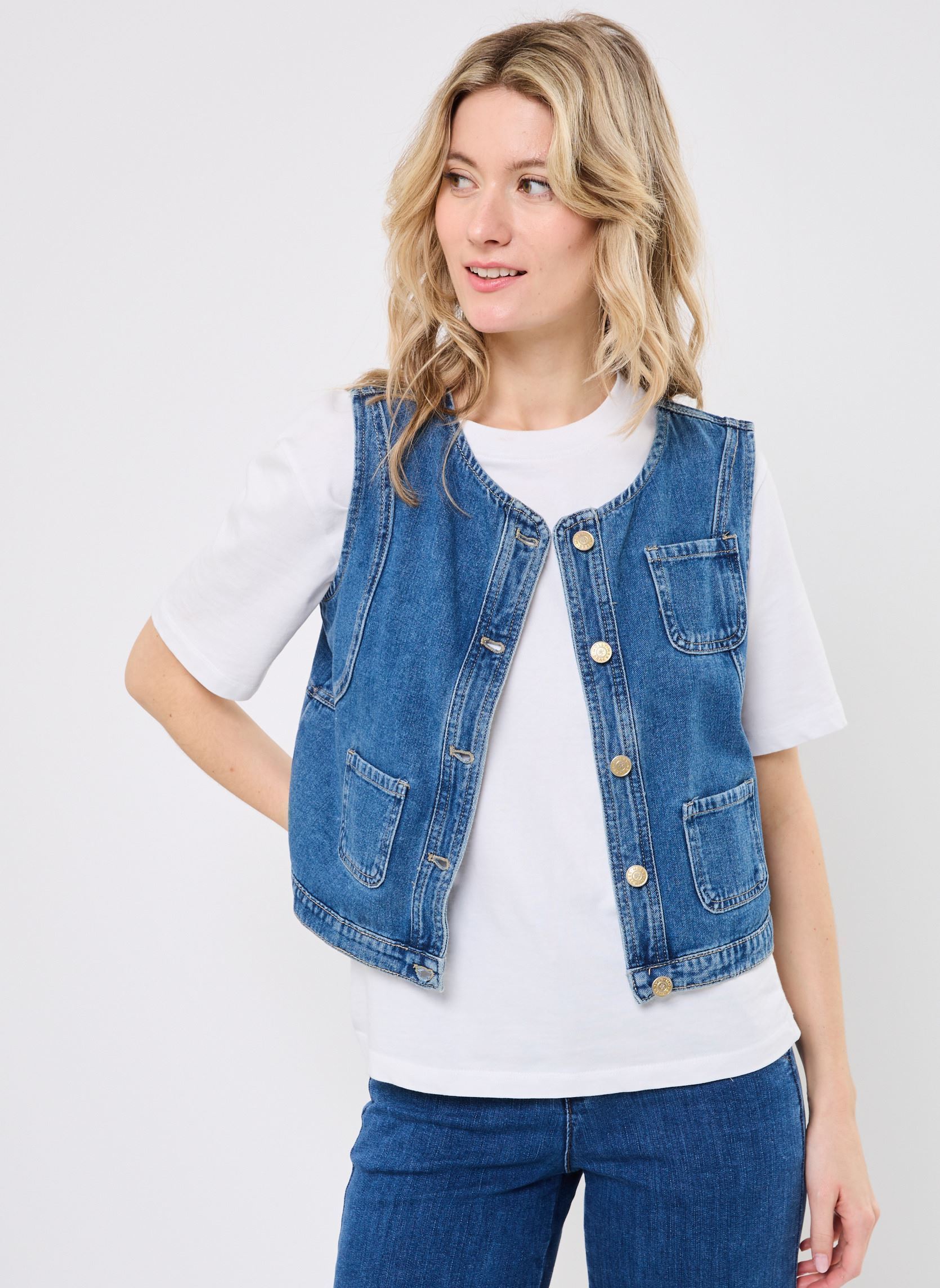 Bodywarmer EF1584DE dames blauw Molly Bracken Bodywarmer EF1584DE dames blauw DENIM BLUE