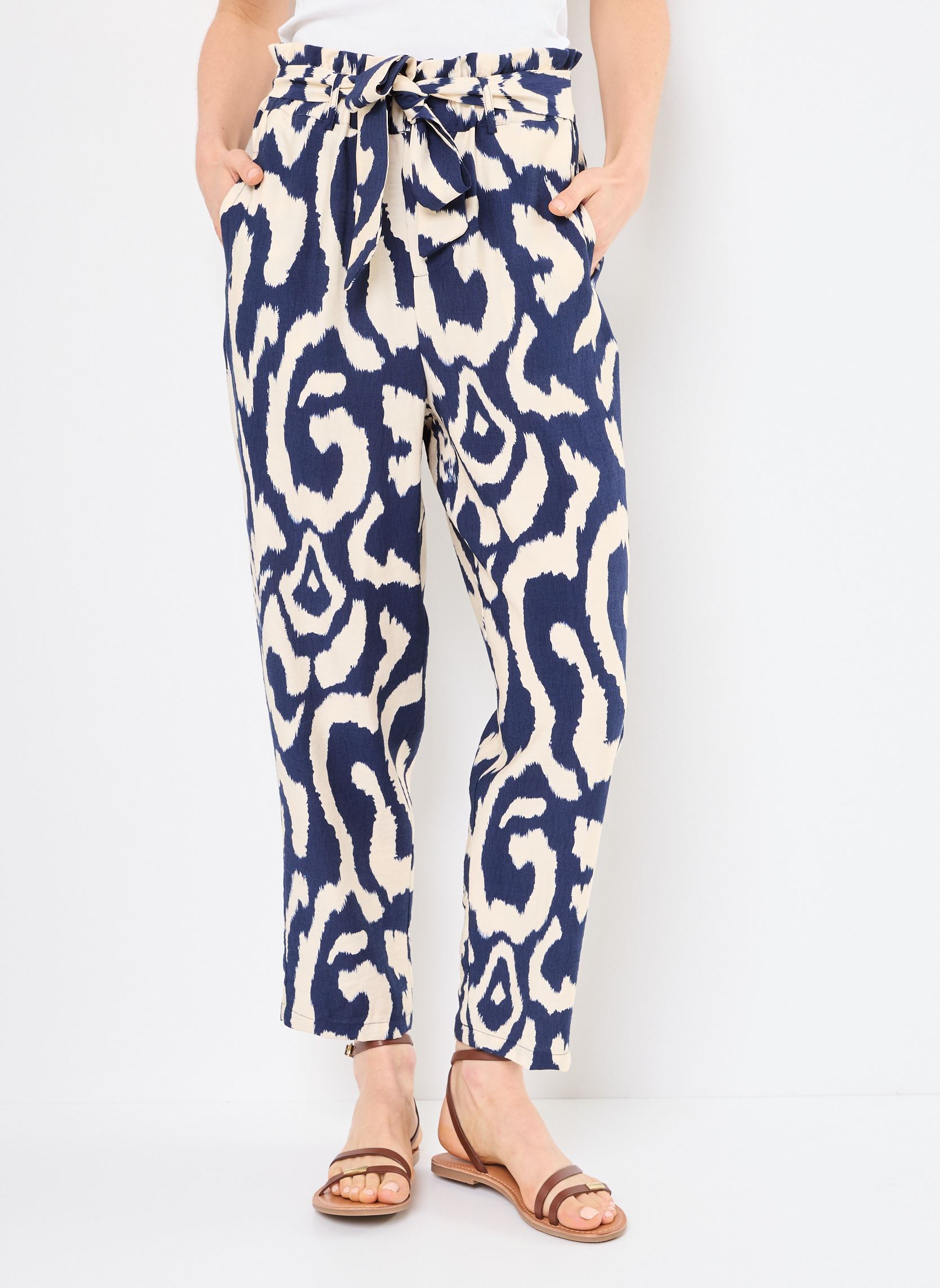Pantaloni dritti G915DP donna multicolore Molly Bracken Pantaloni dritti G915DP donna multicolore NAVY THAIS