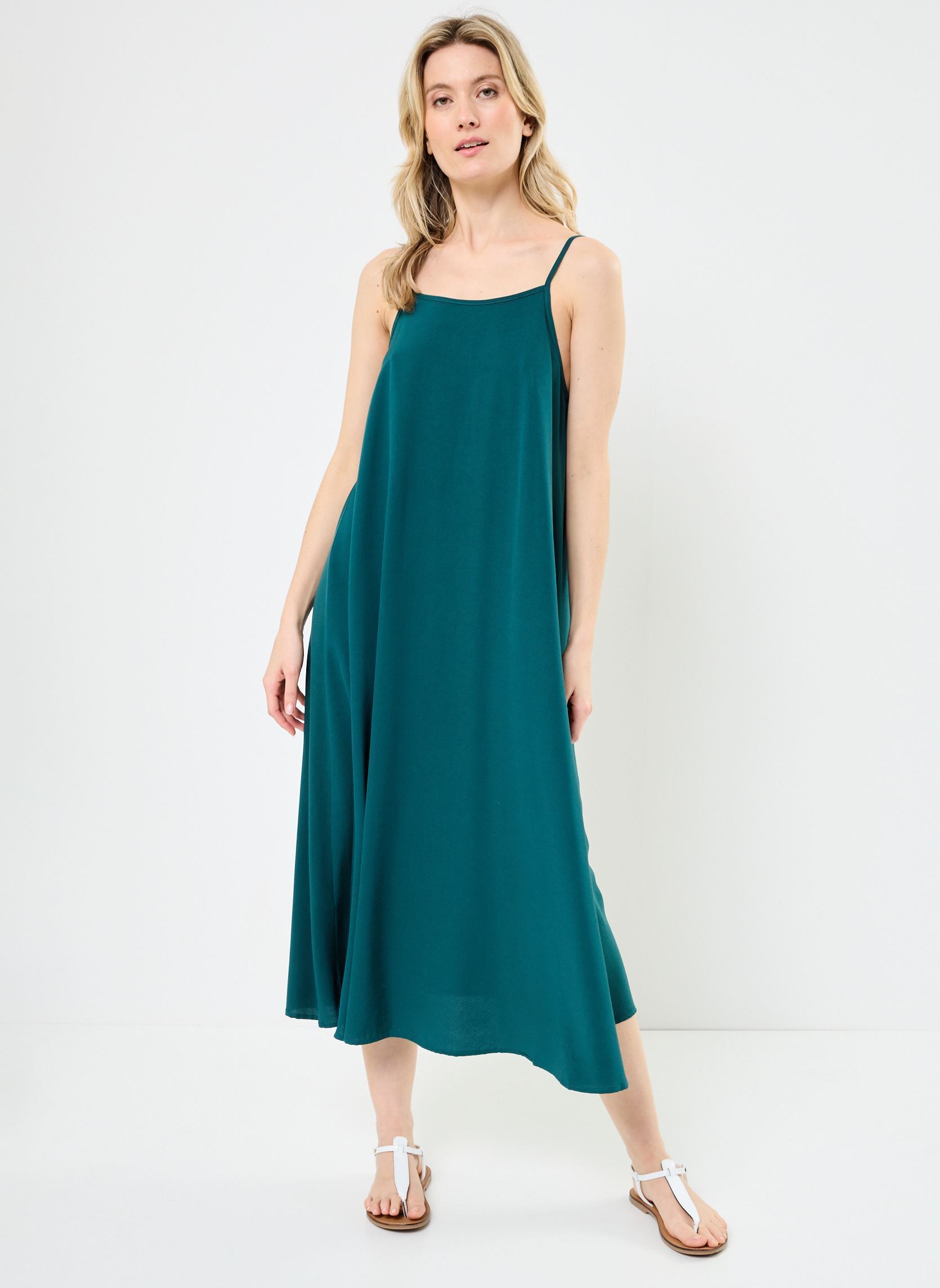 Jurken LA1104DP dames blauw Molly Bracken Jurken LA1104DP dames blauw PETROL BLUE