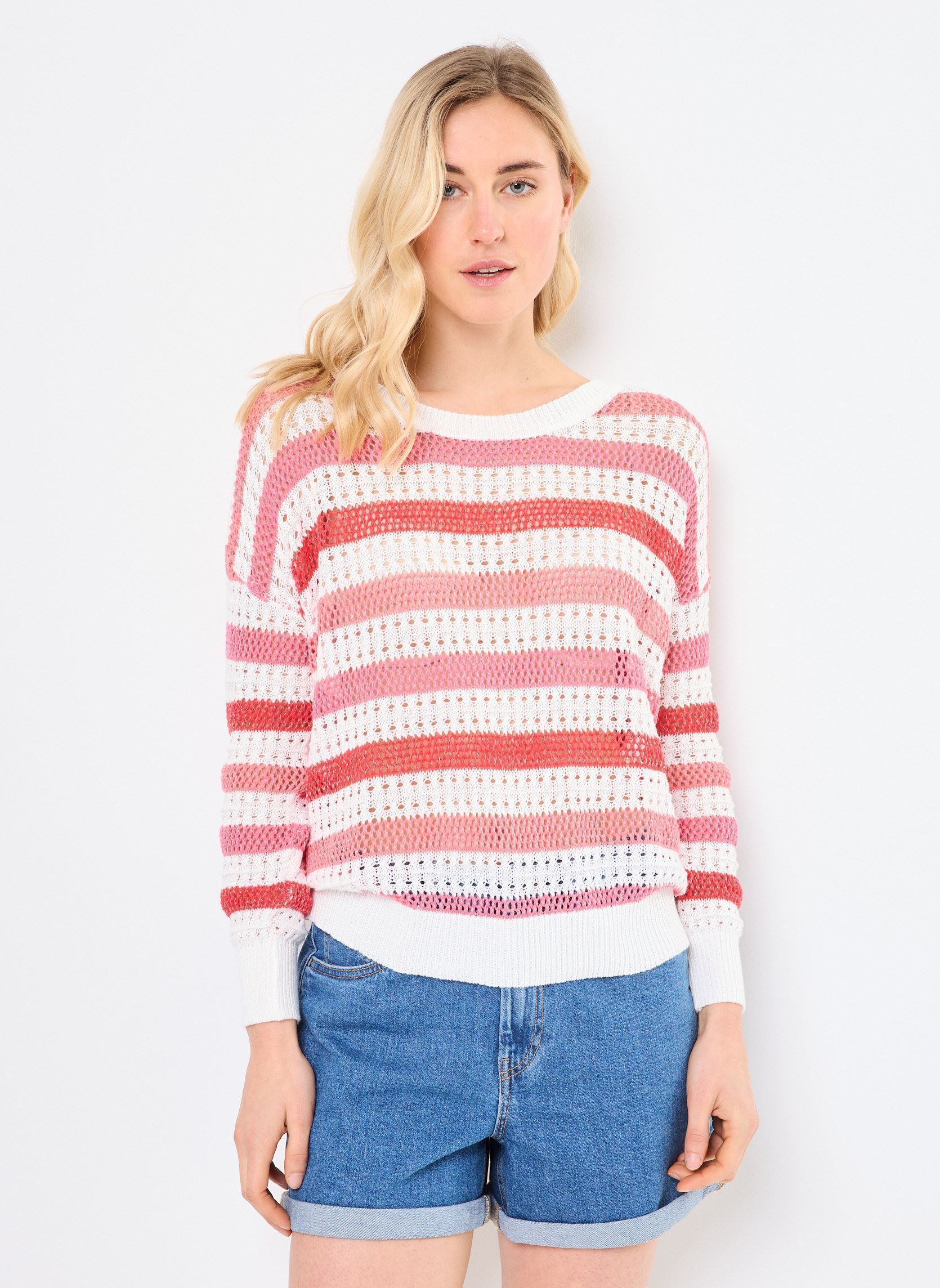 Pulls LA1271DP femme orange Molly Bracken Pulls LA1271DP femme orange CORAL