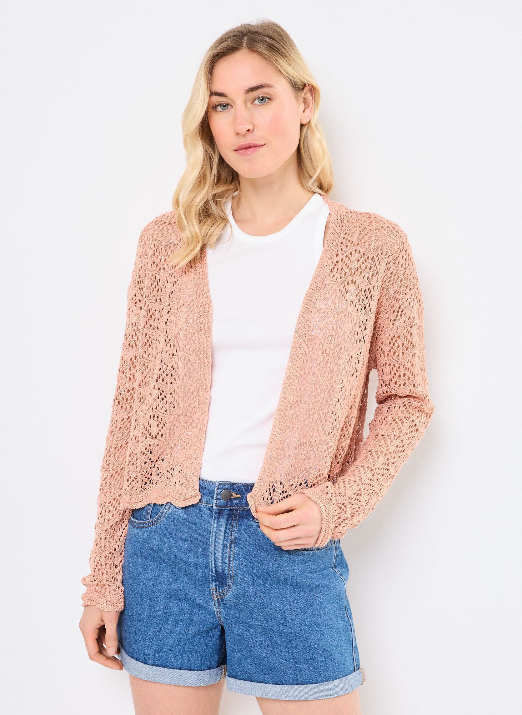 Gilets LA1501DP femme rose Molly Bracken Gilets LA1501DP femme rose PEACHY PINK