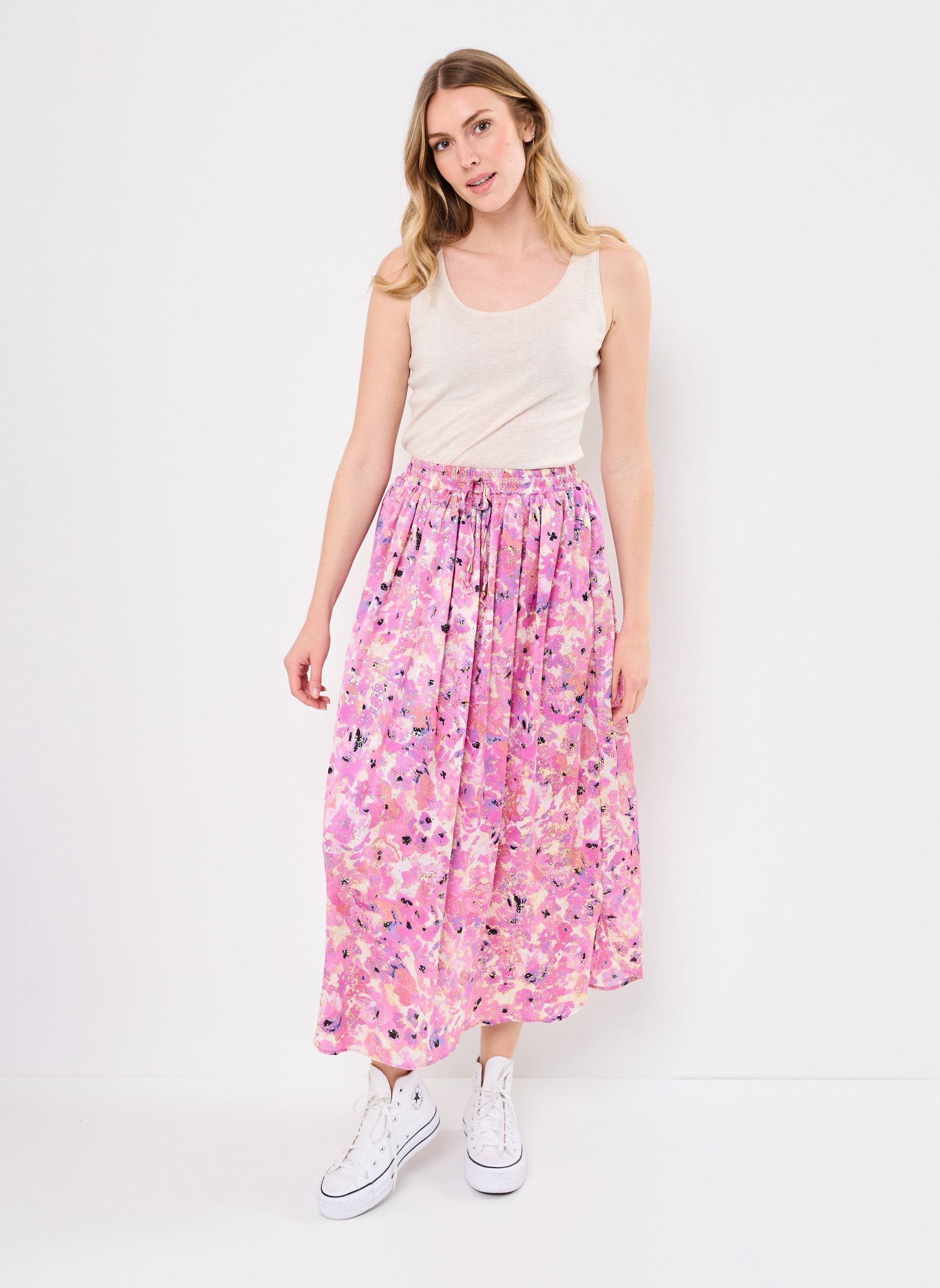 Lange rokken LA1662ADE dames roze Molly Bracken Lange rokken LA1662ADE dames roze PINK CELESTE