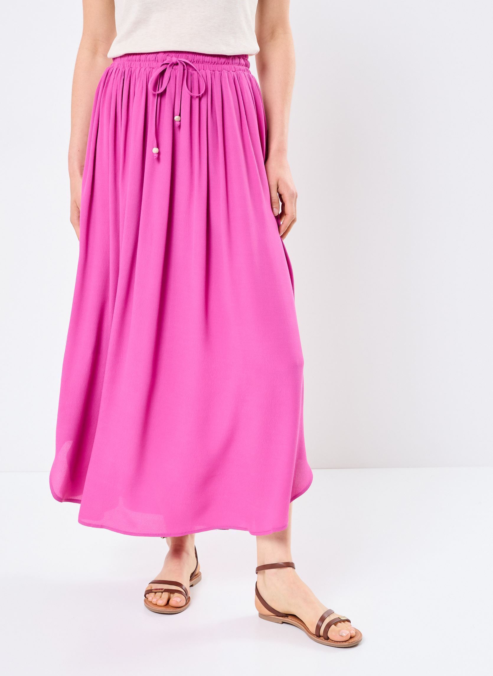 Faldas largas LA1662BDE mujer rosa Molly Bracken Faldas largas LA1662BDE mujer rosa PURPLE BOUGAINVILLIER