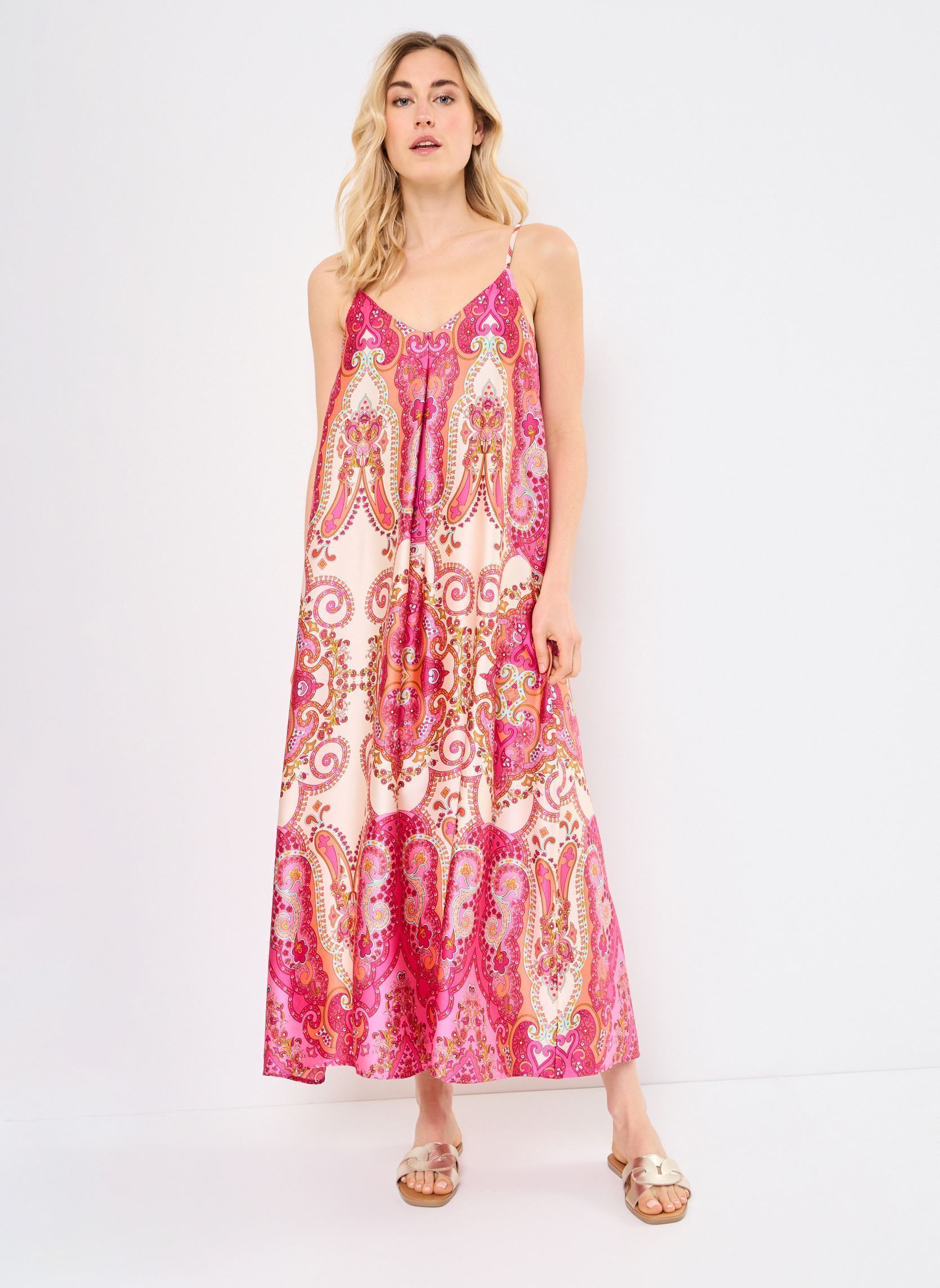 Robes longues LA1668DE femme multicolore Molly Bracken Robes longues LA1668DE femme multicolore PINK DAPHNE