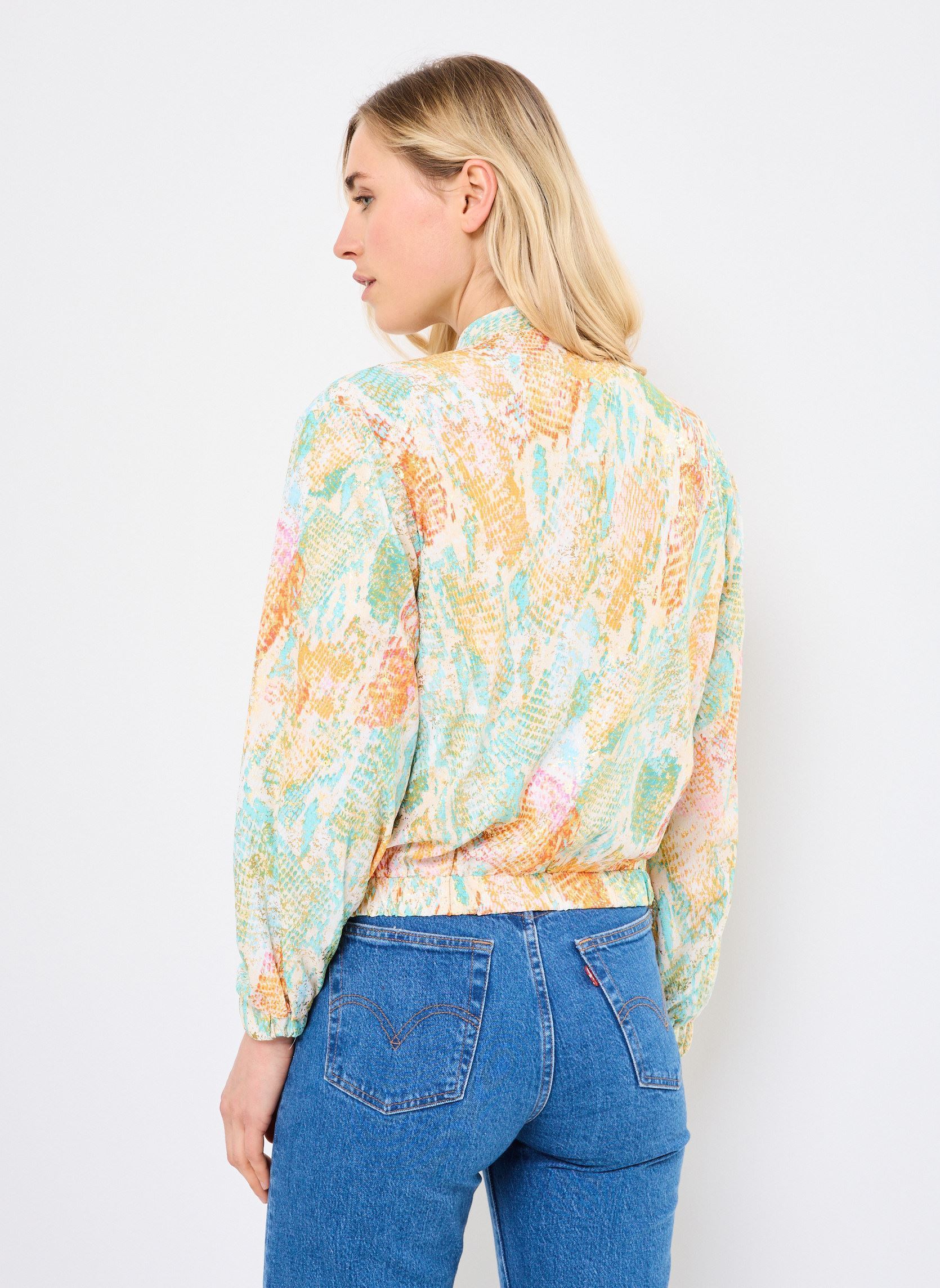 Blousons LA1674DE femme multicolore Molly Bracken Blousons LA1674DE femme multicolore TURQUOISE JAZZ