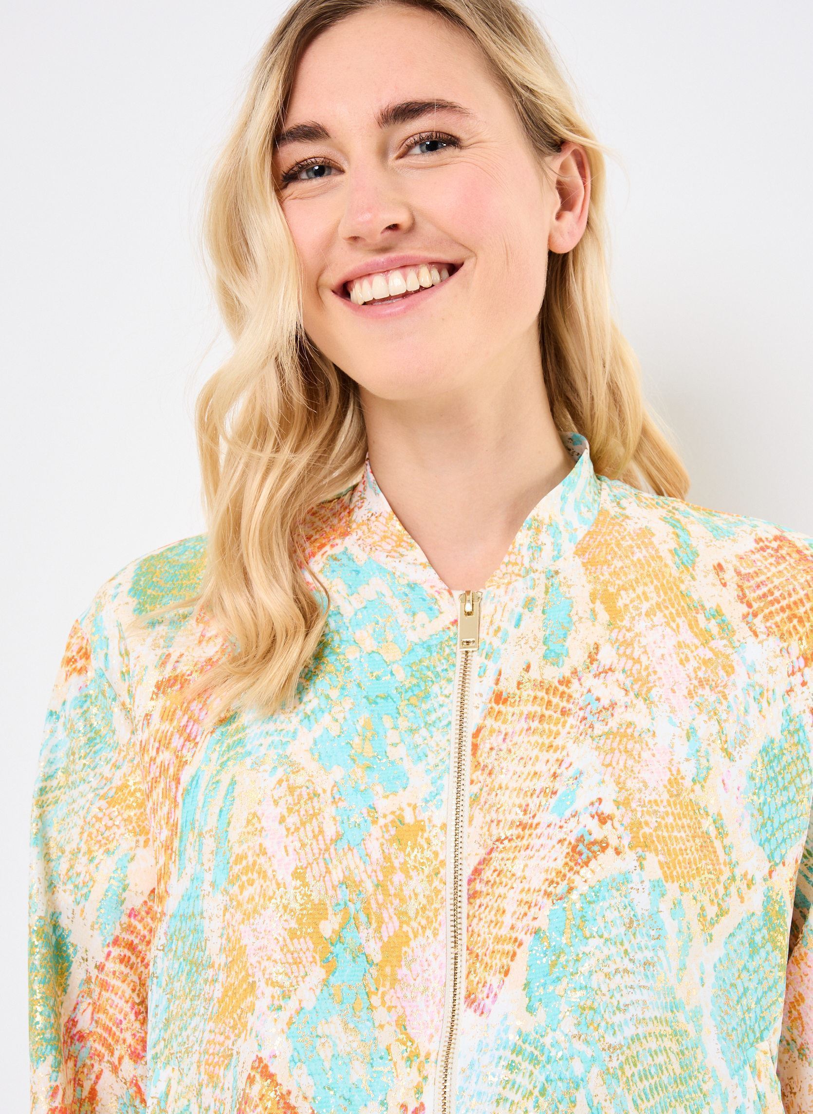 Blousons LA1674DE femme multicolore Molly Bracken Blousons LA1674DE femme multicolore TURQUOISE JAZZ