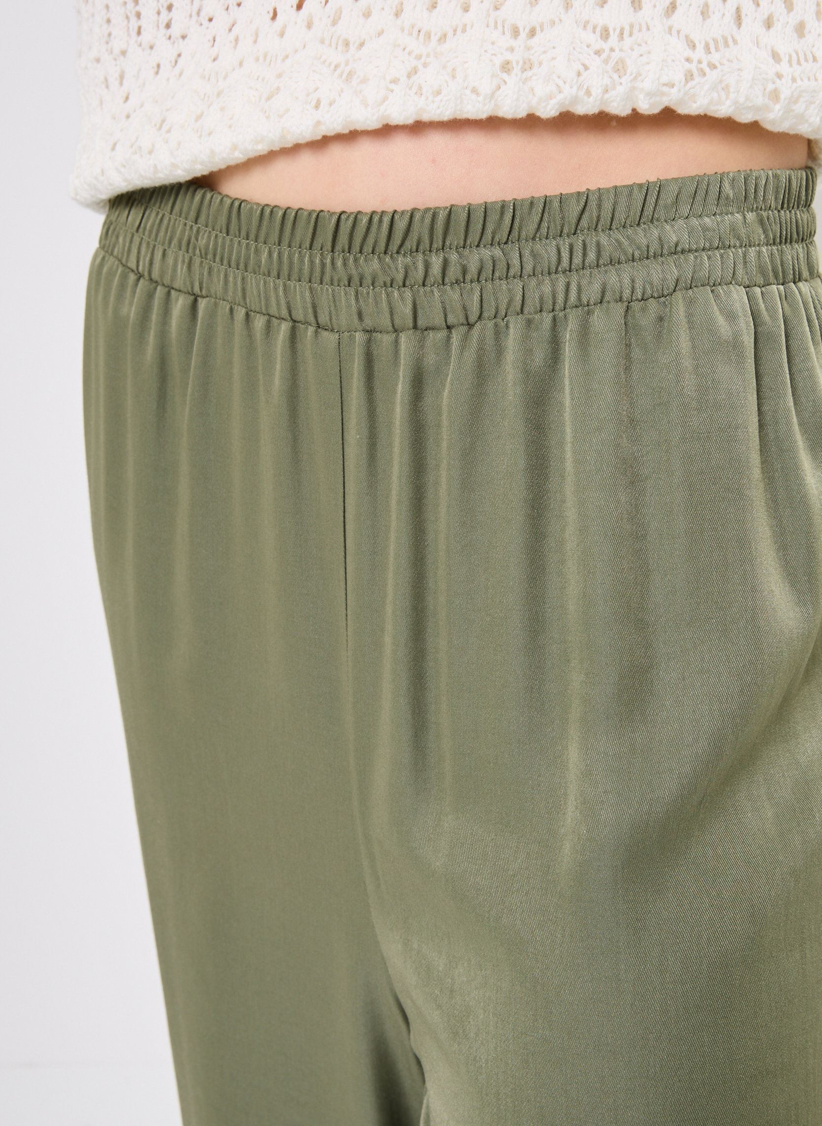 Wijde broeken LA1685DP dames groen Molly Bracken Wijde broeken LA1685DP dames groen KHAKI