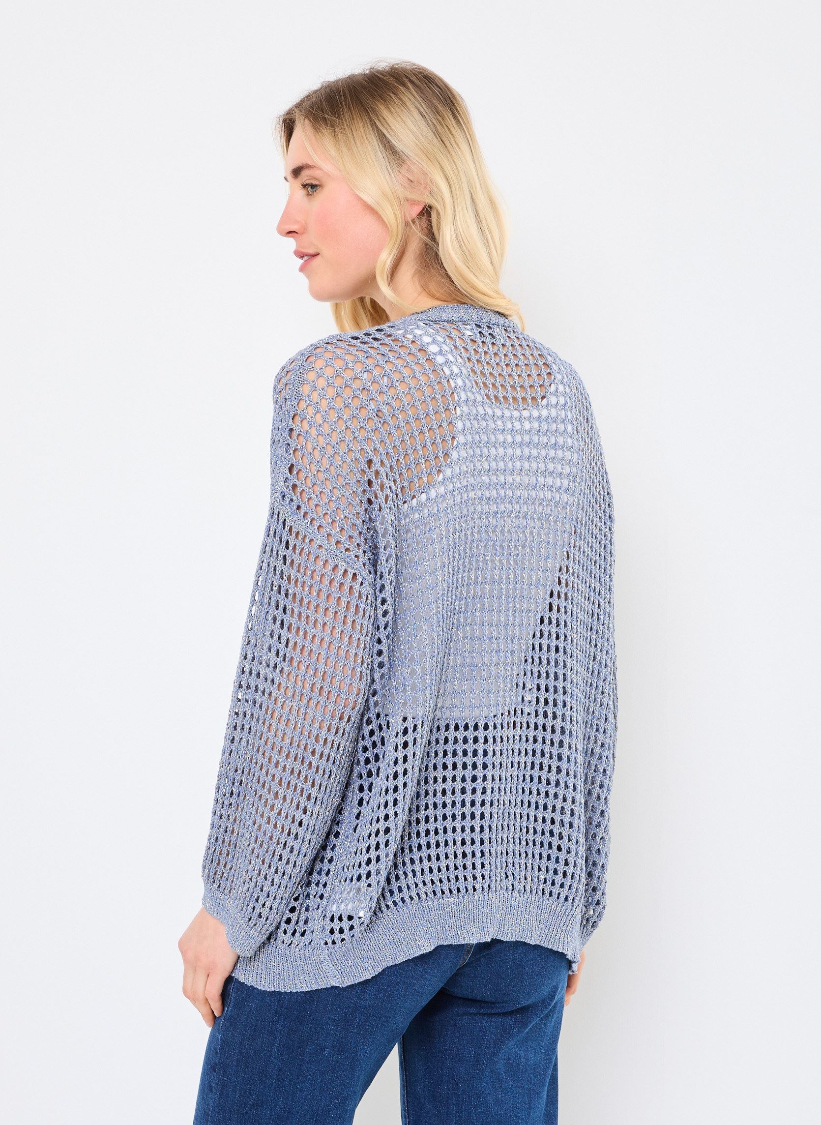 Strickjacken und Westen LA1711DP damen blau Molly Bracken Strickjacken und Westen LA1711DP damen blau BLUE