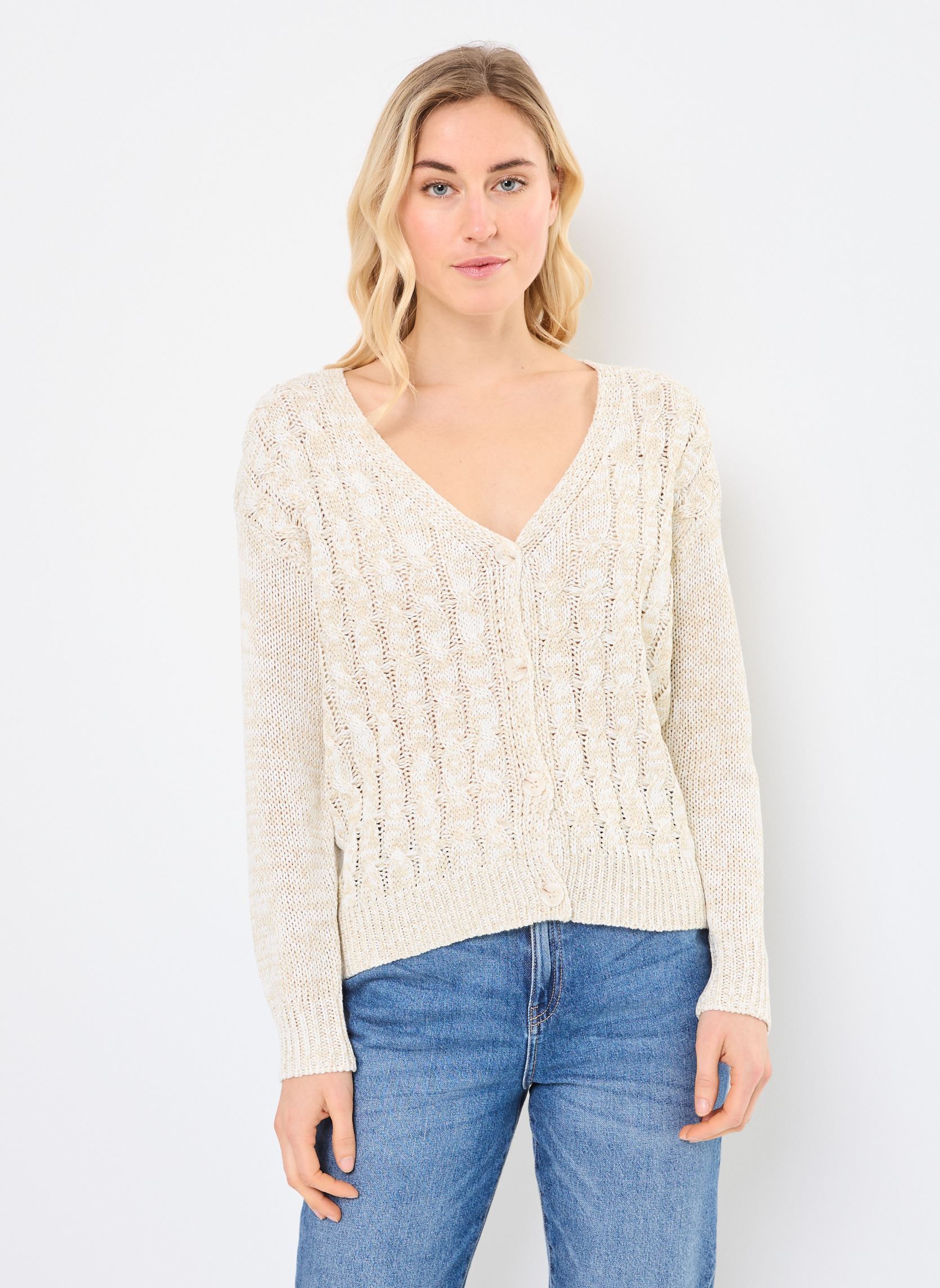Gilet LA1712DP donna bianco Molly Bracken Gilet LA1712DP donna bianco OFFWHITE