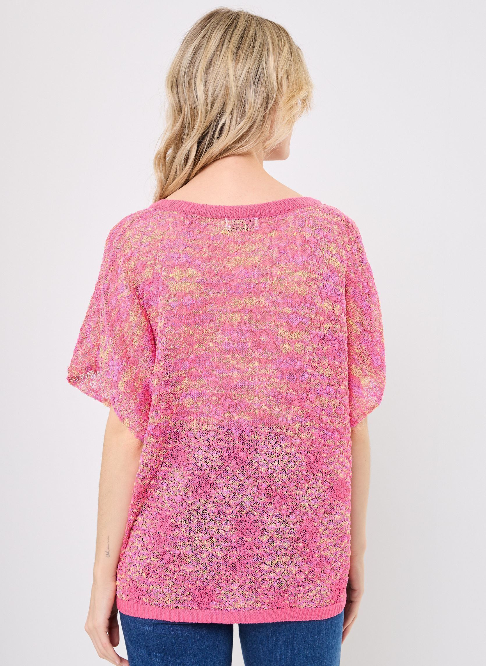 Pulls LA1729DP femme rose Molly Bracken Pulls LA1729DP femme rose FUCHSIA