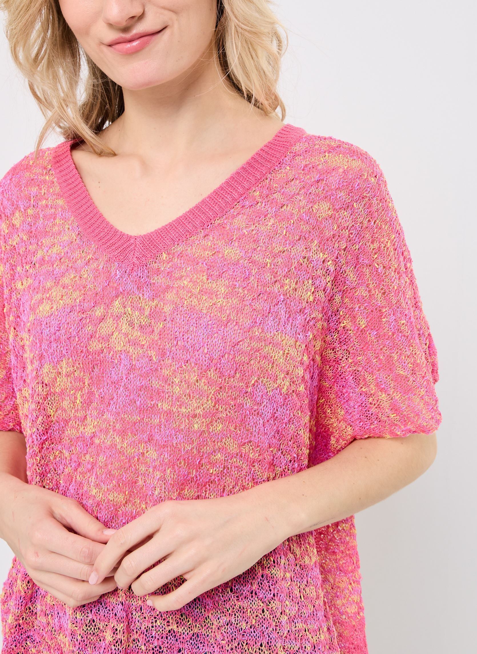 Pulls LA1729DP femme rose Molly Bracken Pulls LA1729DP femme rose FUCHSIA