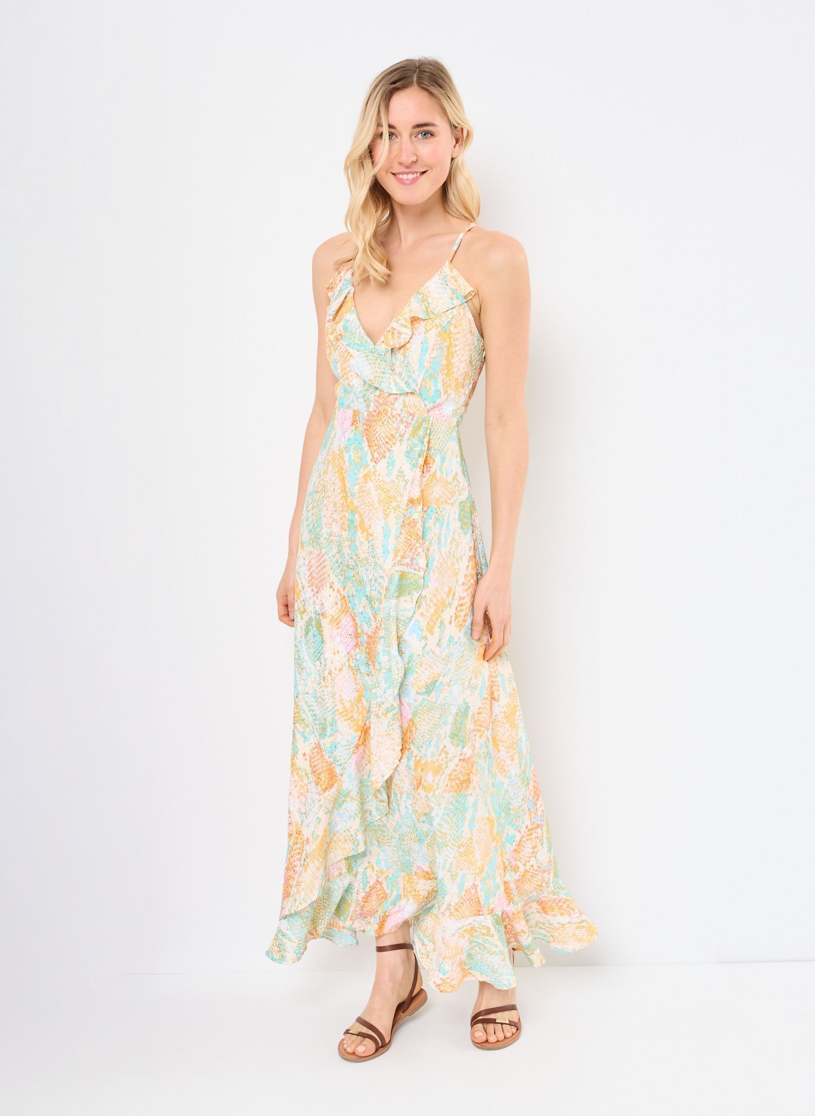Robes longues LA70DE femme multicolore Molly Bracken Robes longues LA70DE femme multicolore TURQUOISE JAZZ