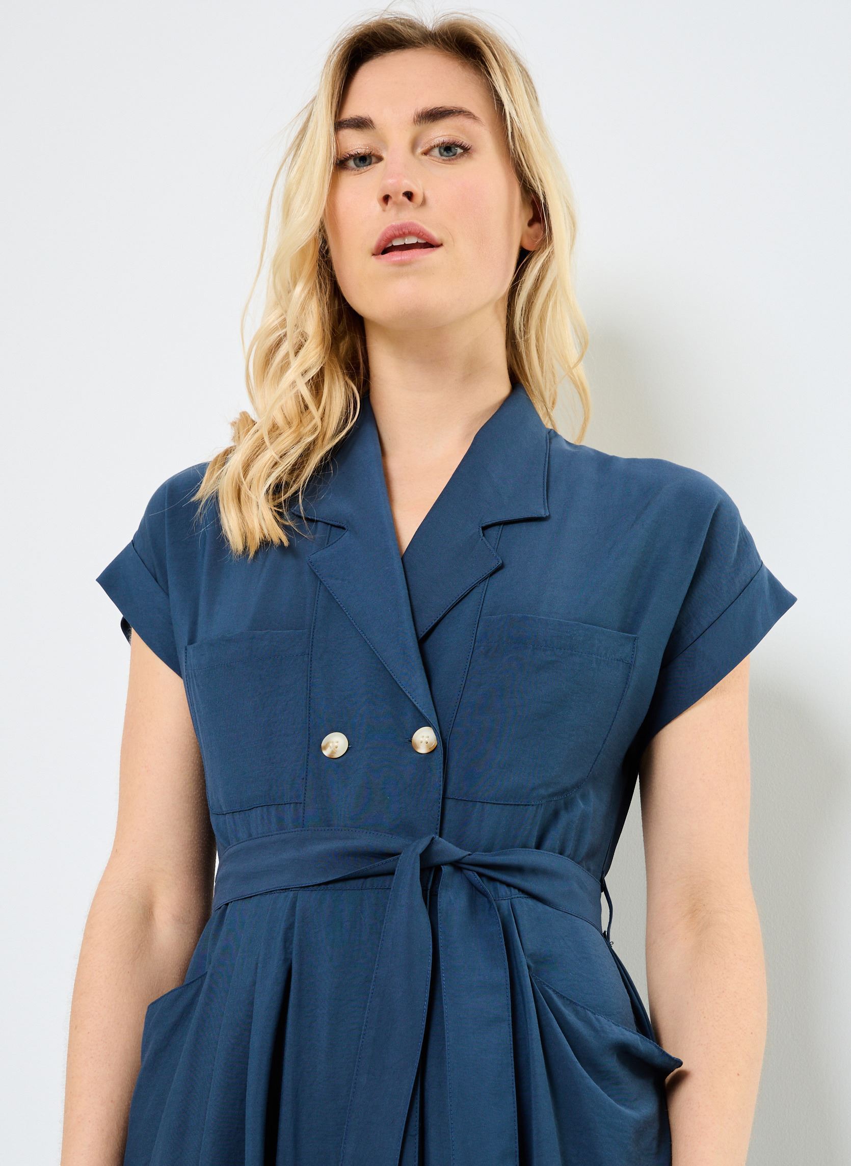 Robes longues LAR226DP femme bleu Molly Bracken Robes longues LAR226DP femme bleu NAVY BLUE