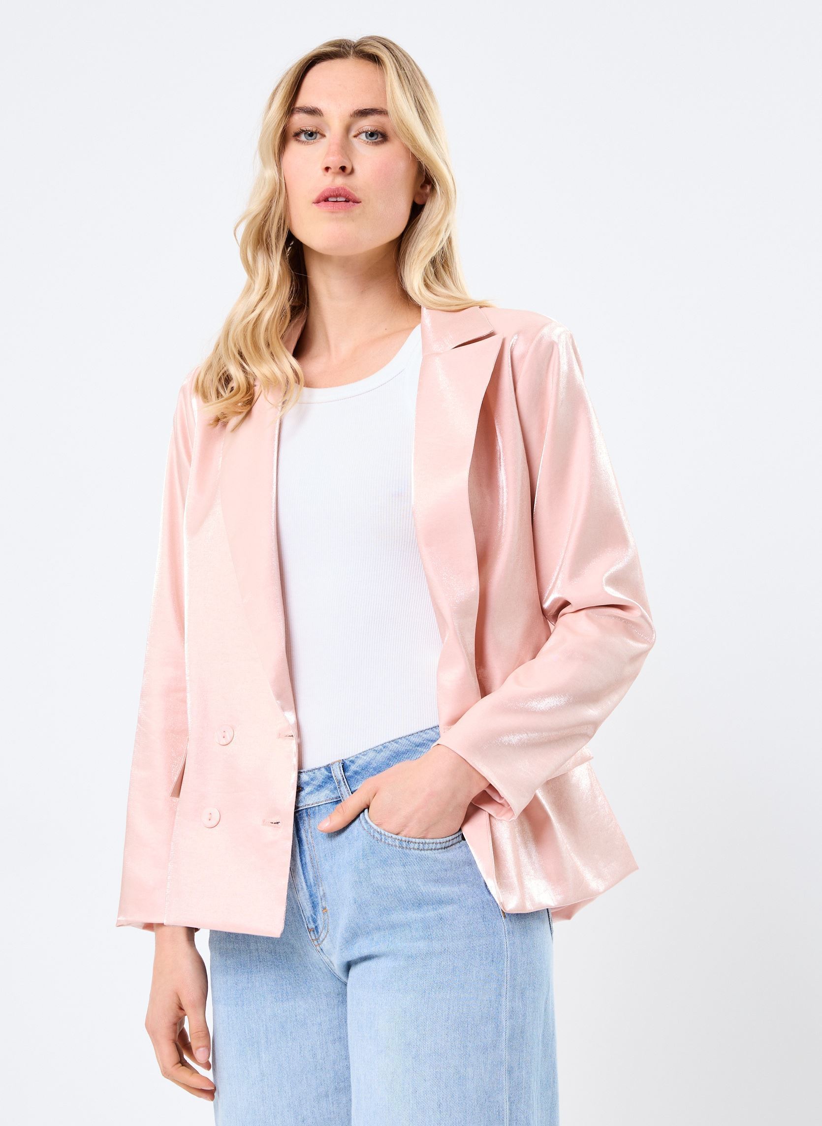 Blazer MW104ADP dames roze Molly Bracken Blazer MW104ADP dames roze LIGHT PINK