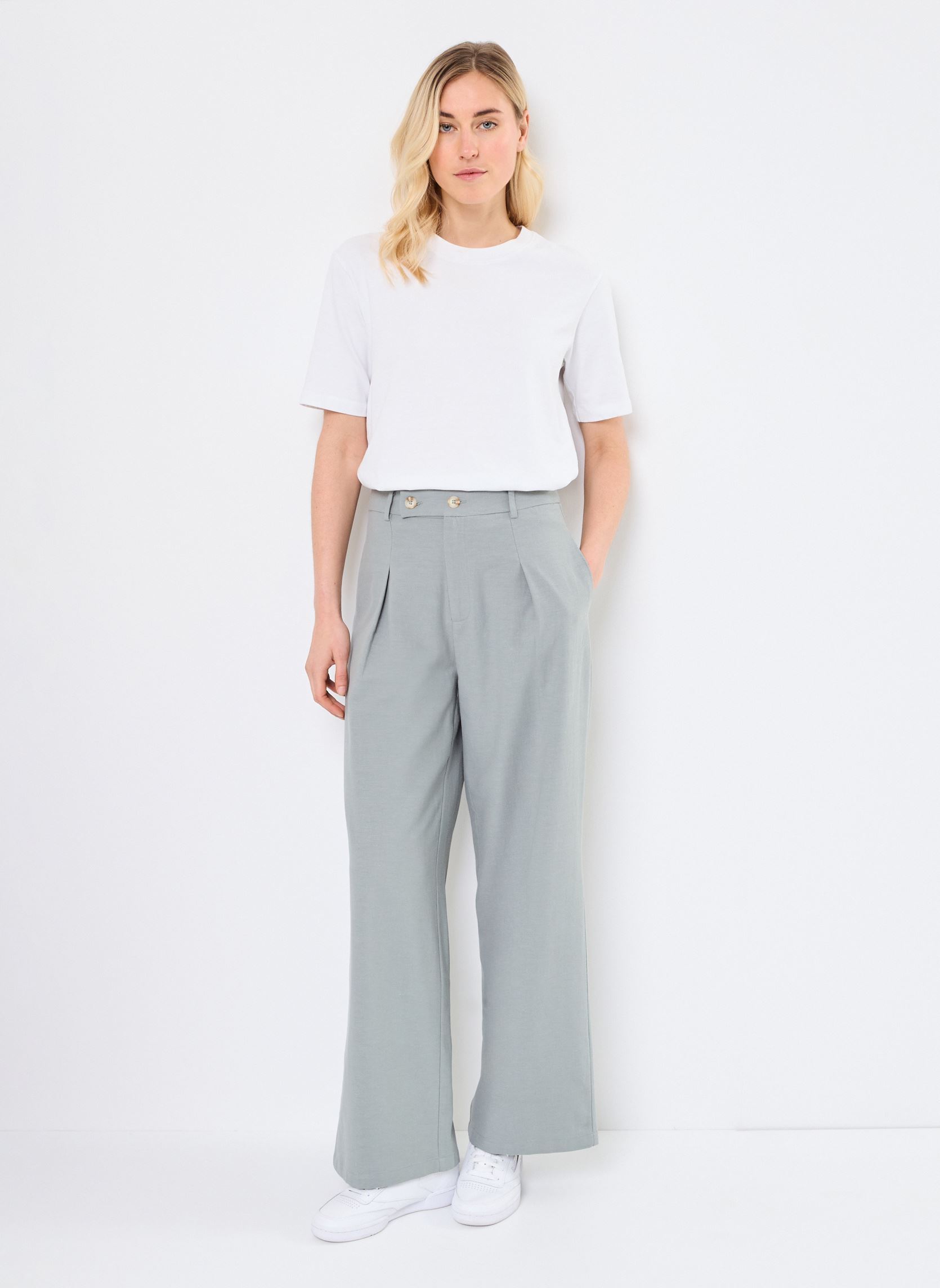 Pantalones rectos P1769DP mujer verde Molly Bracken Pantalones rectos P1769DP mujer verde SAGE GREEN
