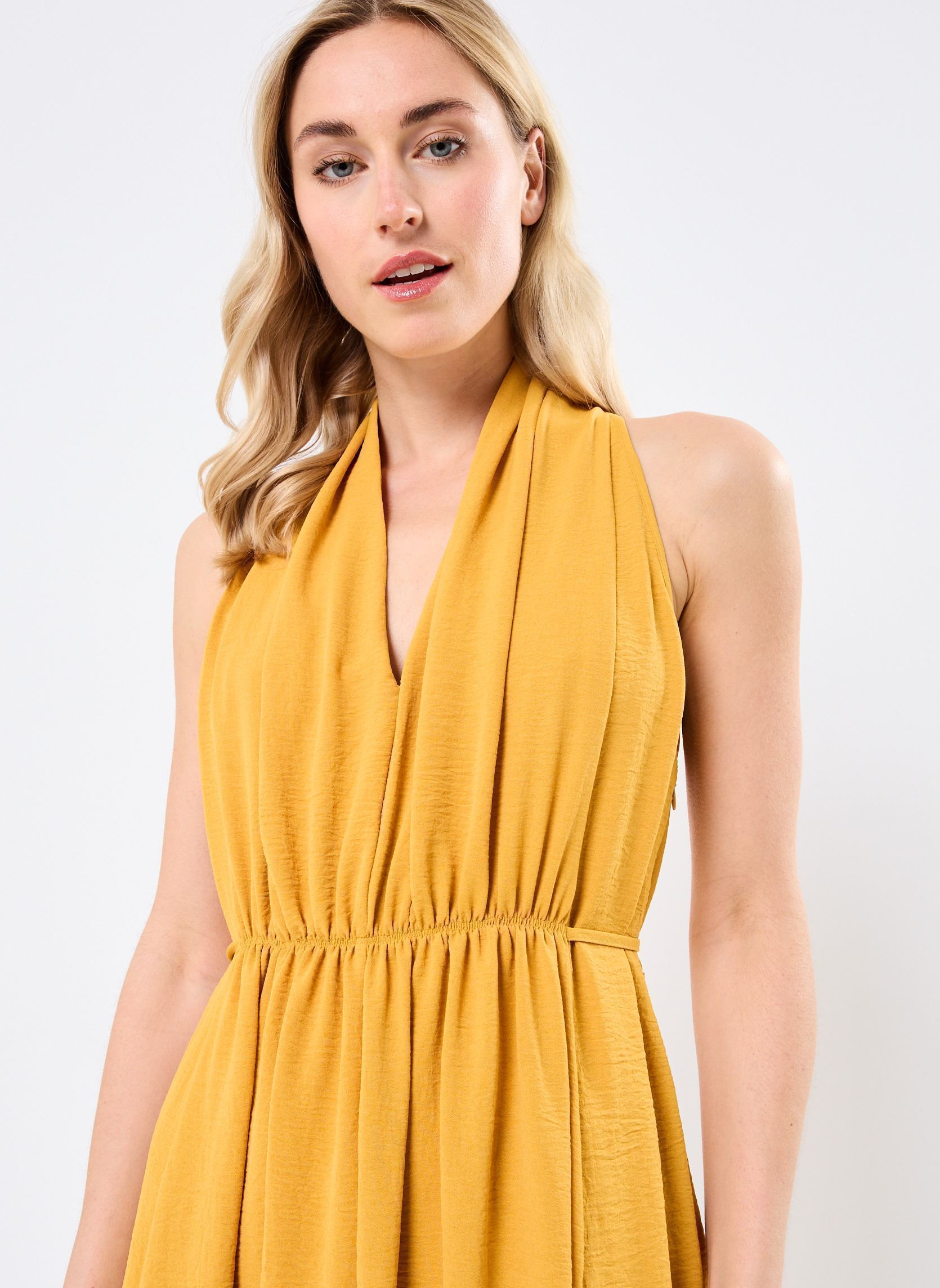 Robes P1808ADE femme jaune Molly Bracken Robes P1808ADE femme jaune MANGO YELLOW