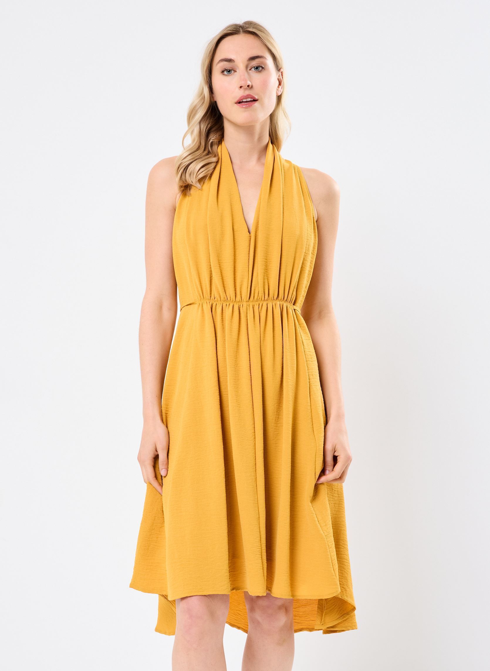 Robes P1808ADE femme jaune Molly Bracken Robes P1808ADE femme jaune MANGO YELLOW