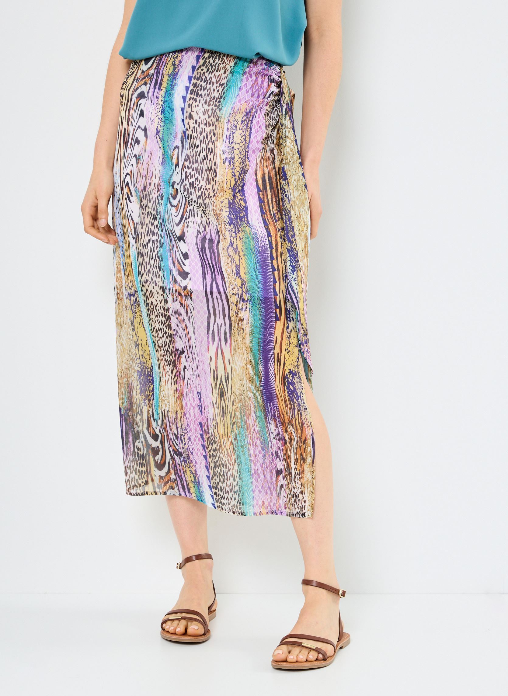 Jupes longues PS103DP femme multicolore Molly Bracken Jupes longues PS103DP femme multicolore MULTICO PAOLA